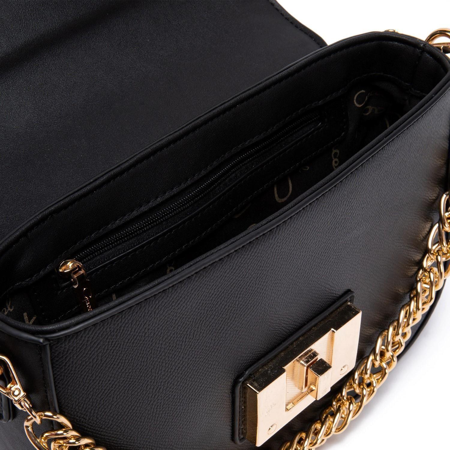 Cartera  Retro Con Tapa  Gacel  Negro  Car2936-4