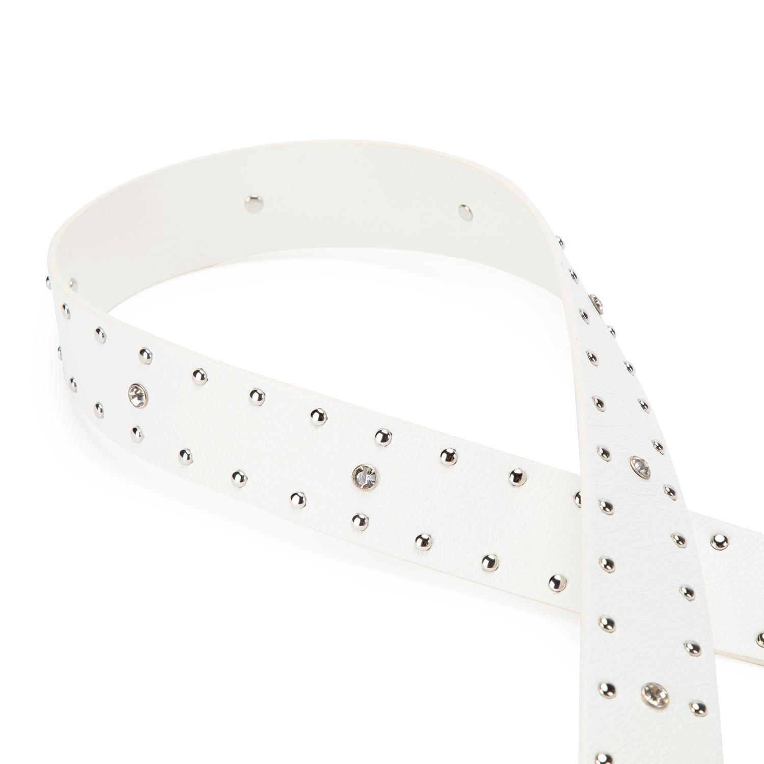 Cinturon  Ancho 4 Cms  Gacel  Blanco  Cin0515-2