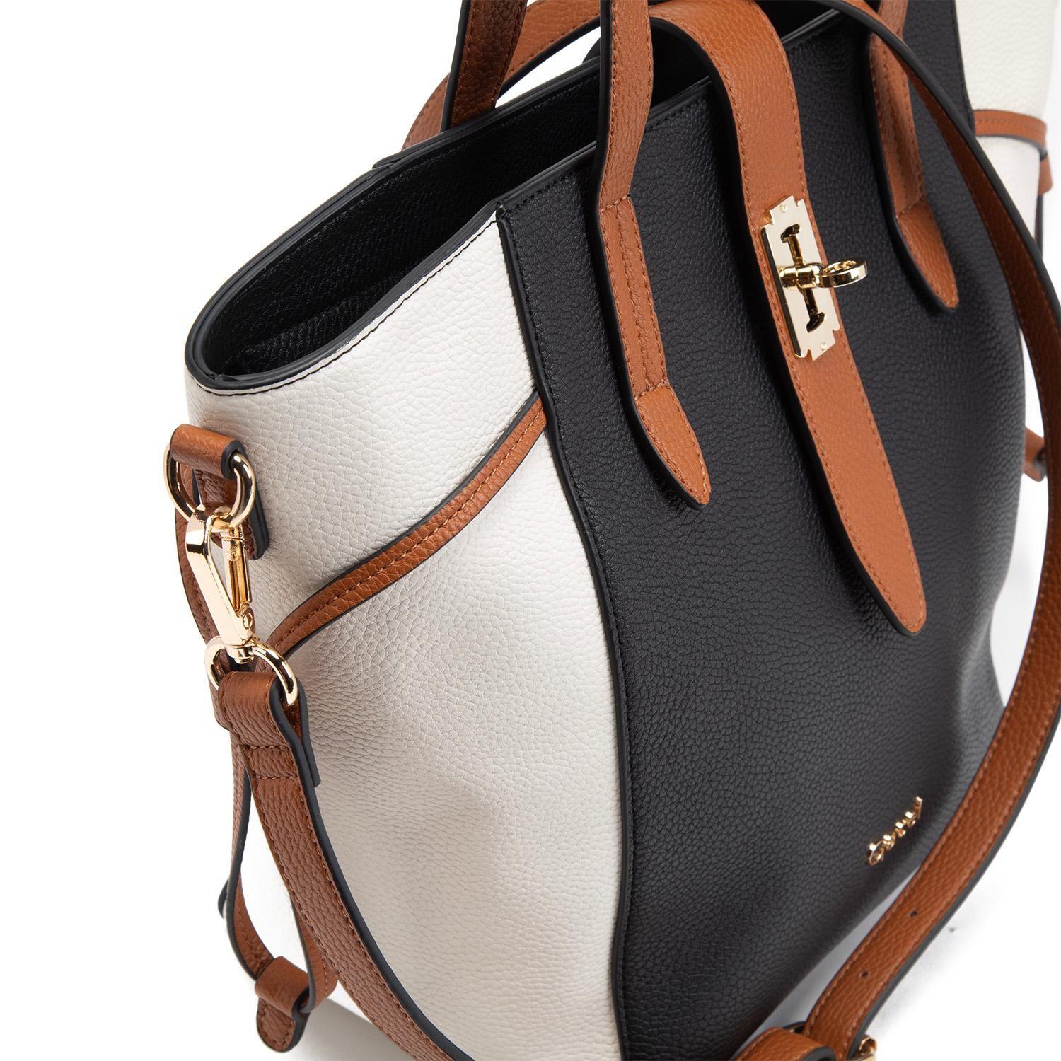 Cartera  Dos Asas Mediana  Gacel  Negro  Car3349-3