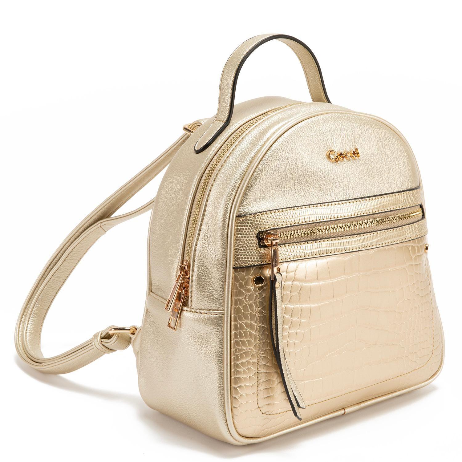 Mochila  Pequeña  Gacel  Dorado  Car3111-2