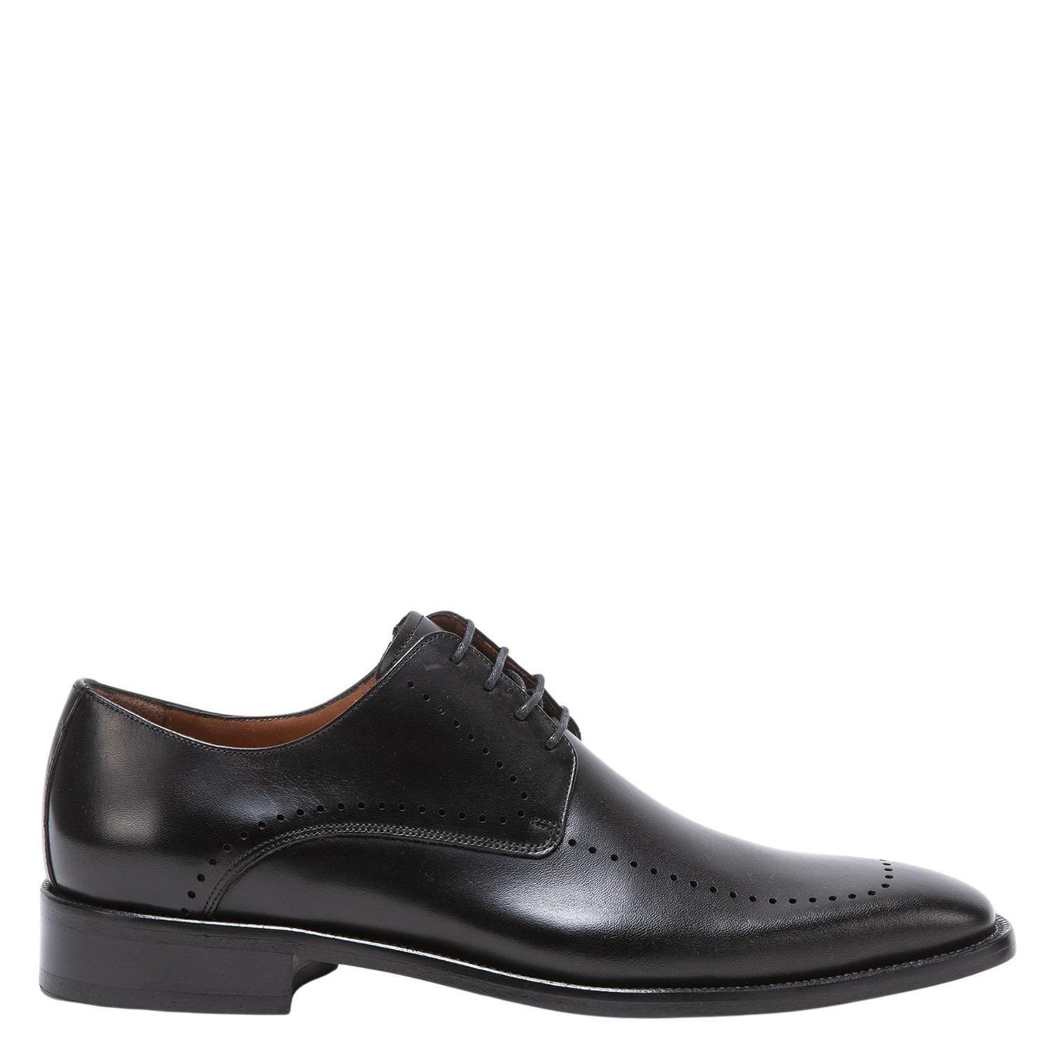 Zapato de cuero hombre Guante negro Suela-0