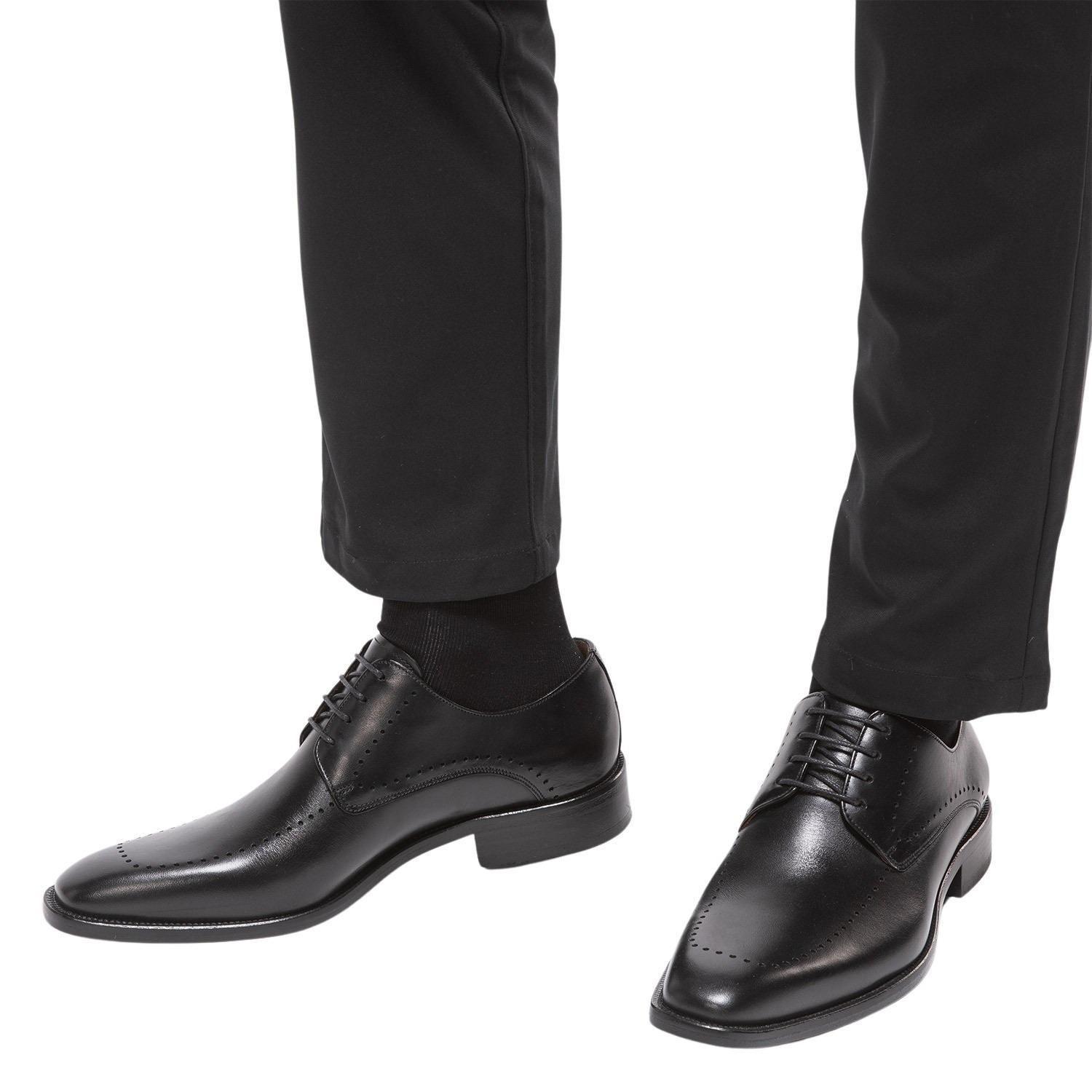 Zapato de cuero hombre Guante negro Suela-1