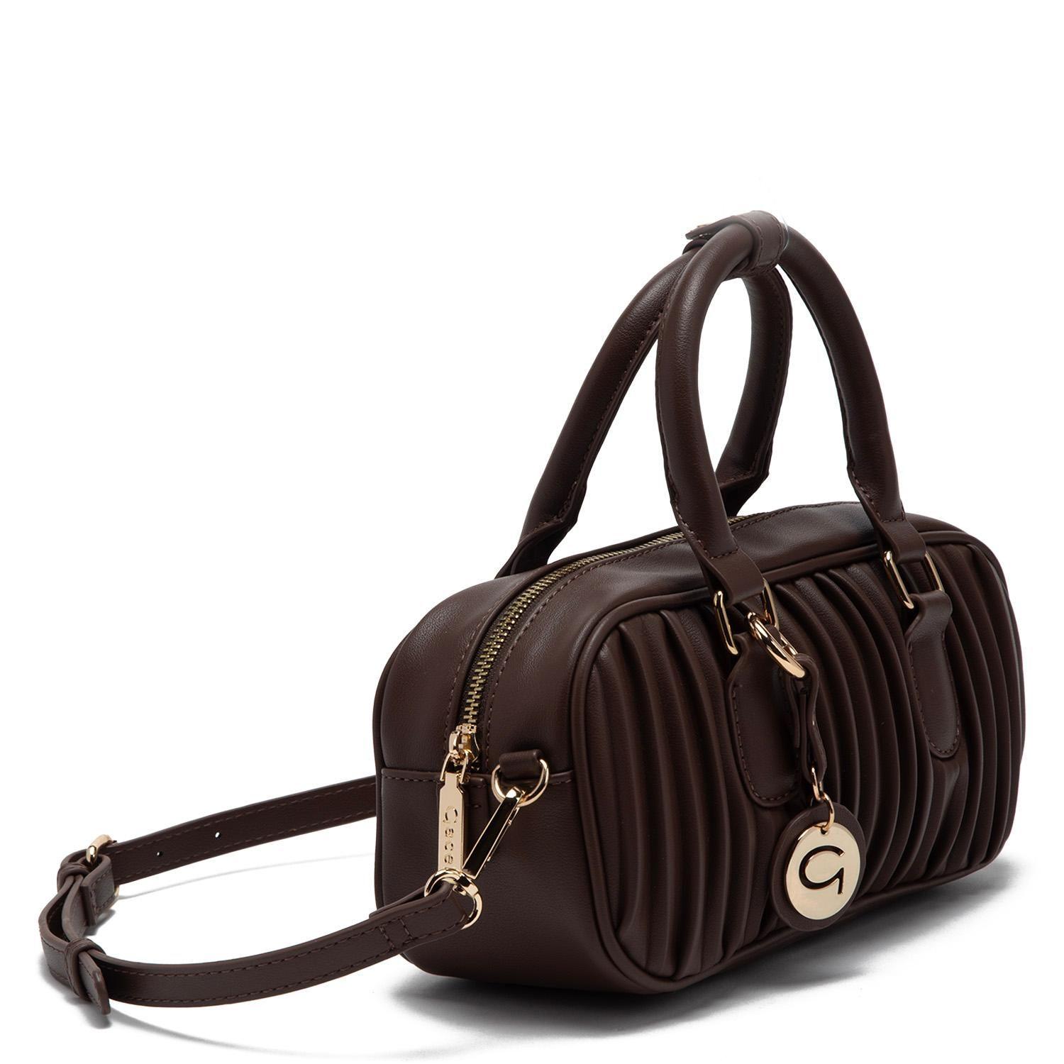 Cartera  Dos Asas Pequeña  Gacel  Chocolate  Car3352-2