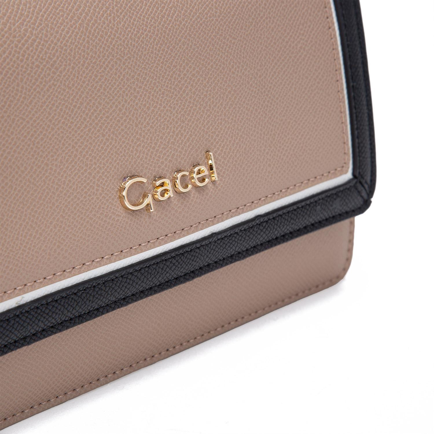 Cartera  Retro Tapa  Gacel  Taupe  Car3170-3