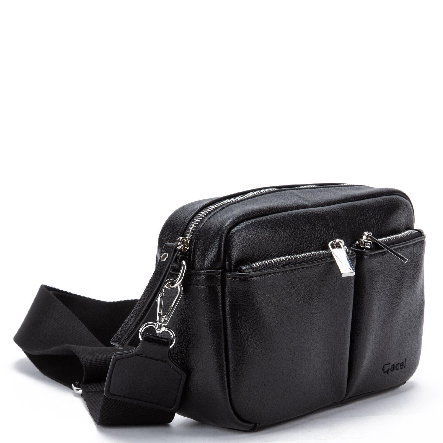 Cartera  Bandolera Grande  Gacel  Negro  Car3367-2