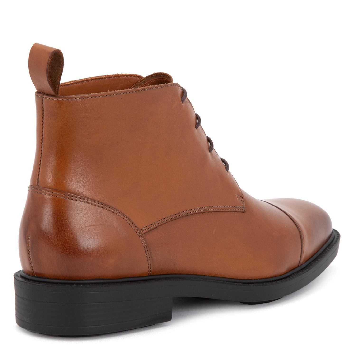 Botin de cuero hombre Guante dark camel Boston-3