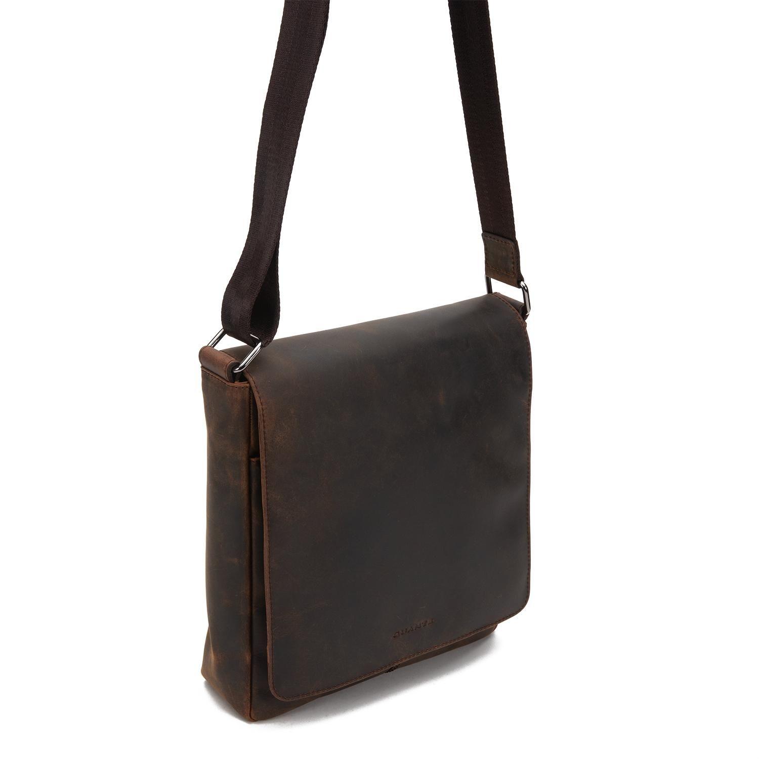 Bolso de cuero hombre Guante chocolate Morral-2