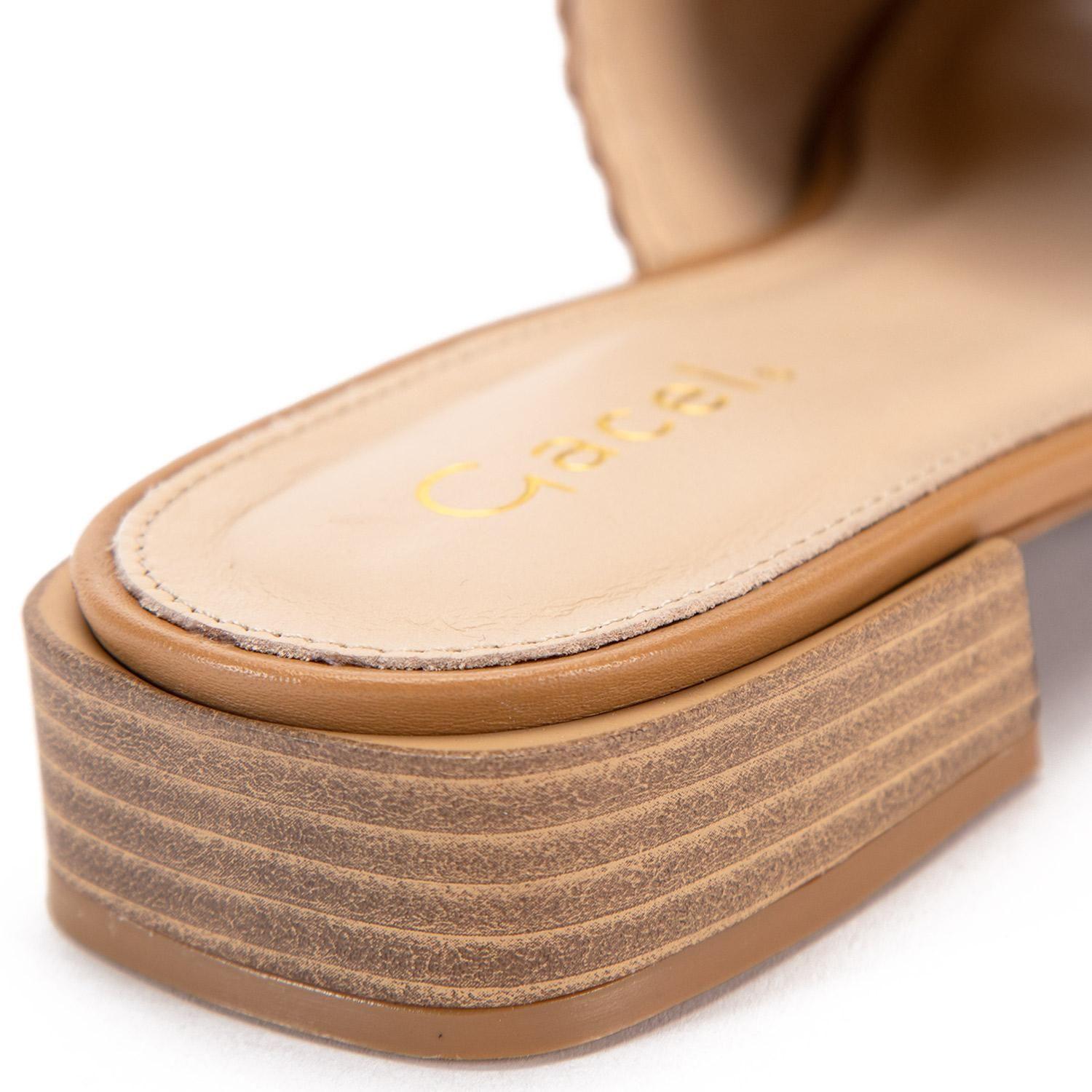 Sandalia  Perla  Gacel  Camel  0659565-3