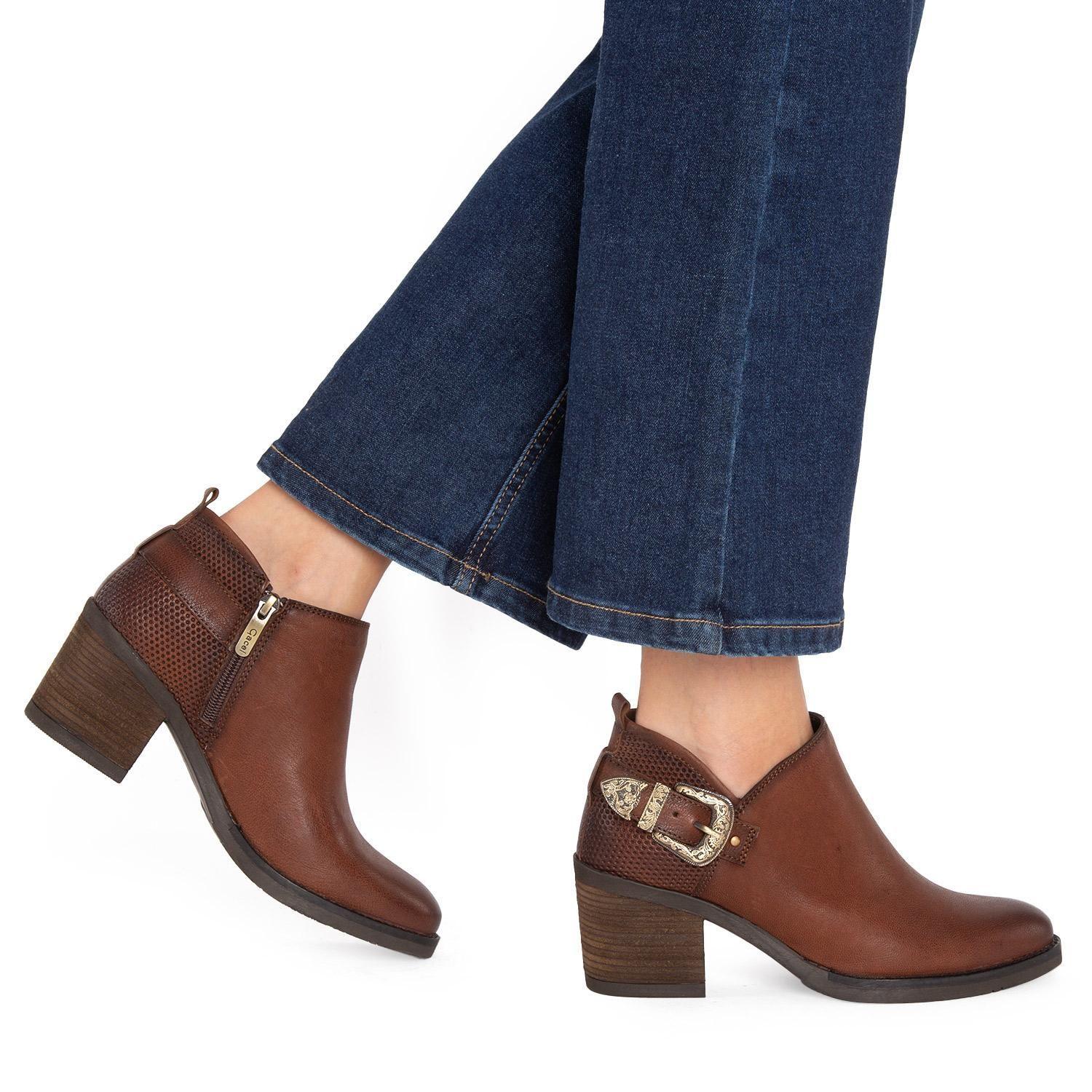 Bootie  Piera  Gacel  Tostado  0660128-1