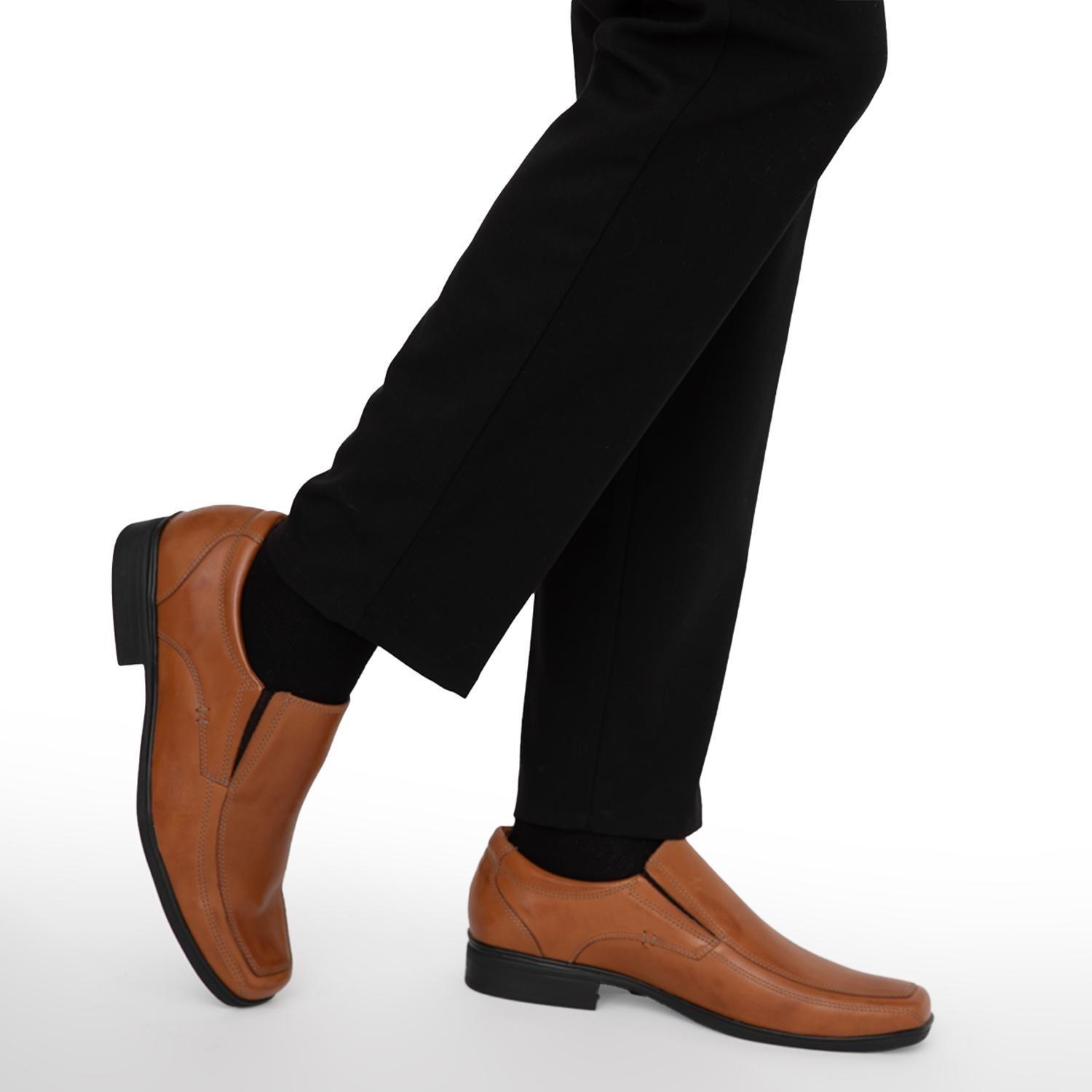Zapato de cuero hombre Guante camel Montreal-1