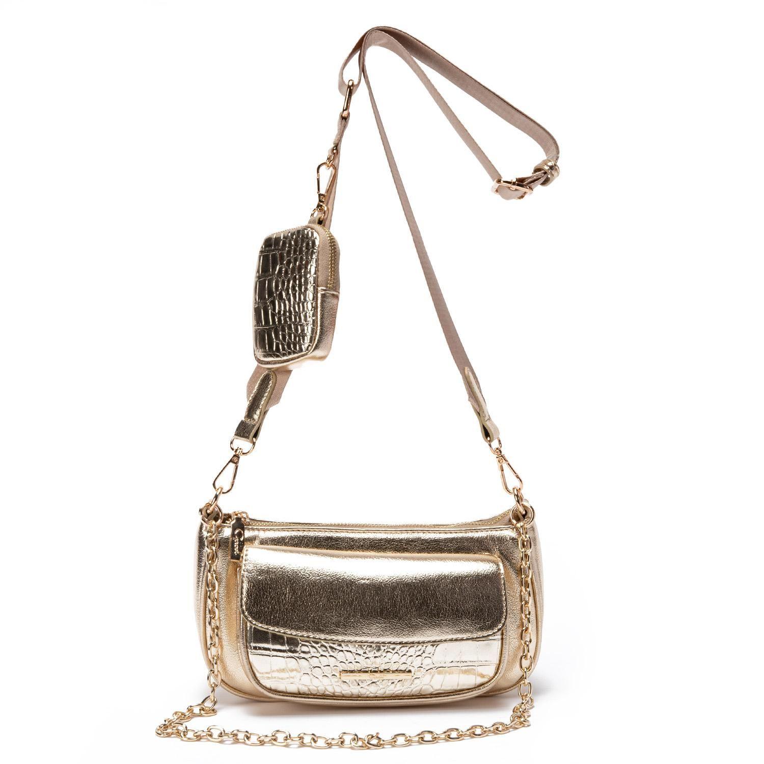 Cartera  Bandolera Pequeña  Gacel  Dorado  Car2889-5
