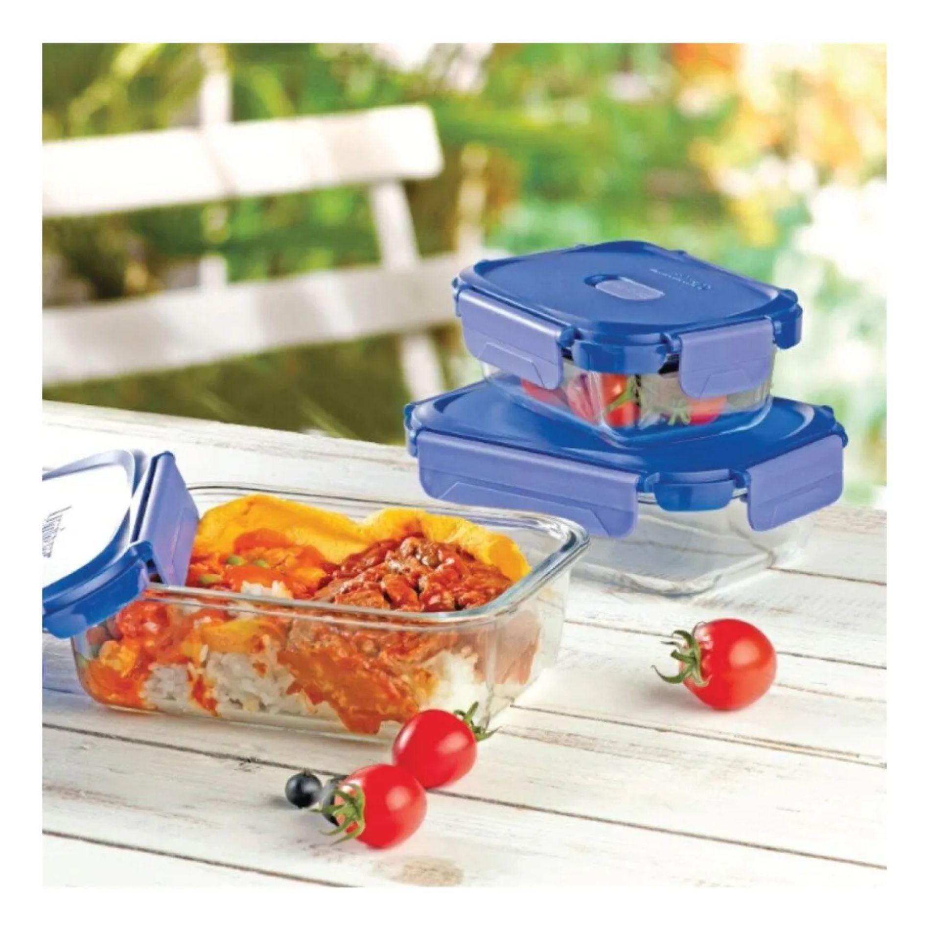 Táper De Vidrio / Contenedor Hermético Luminarc 1040ml-3