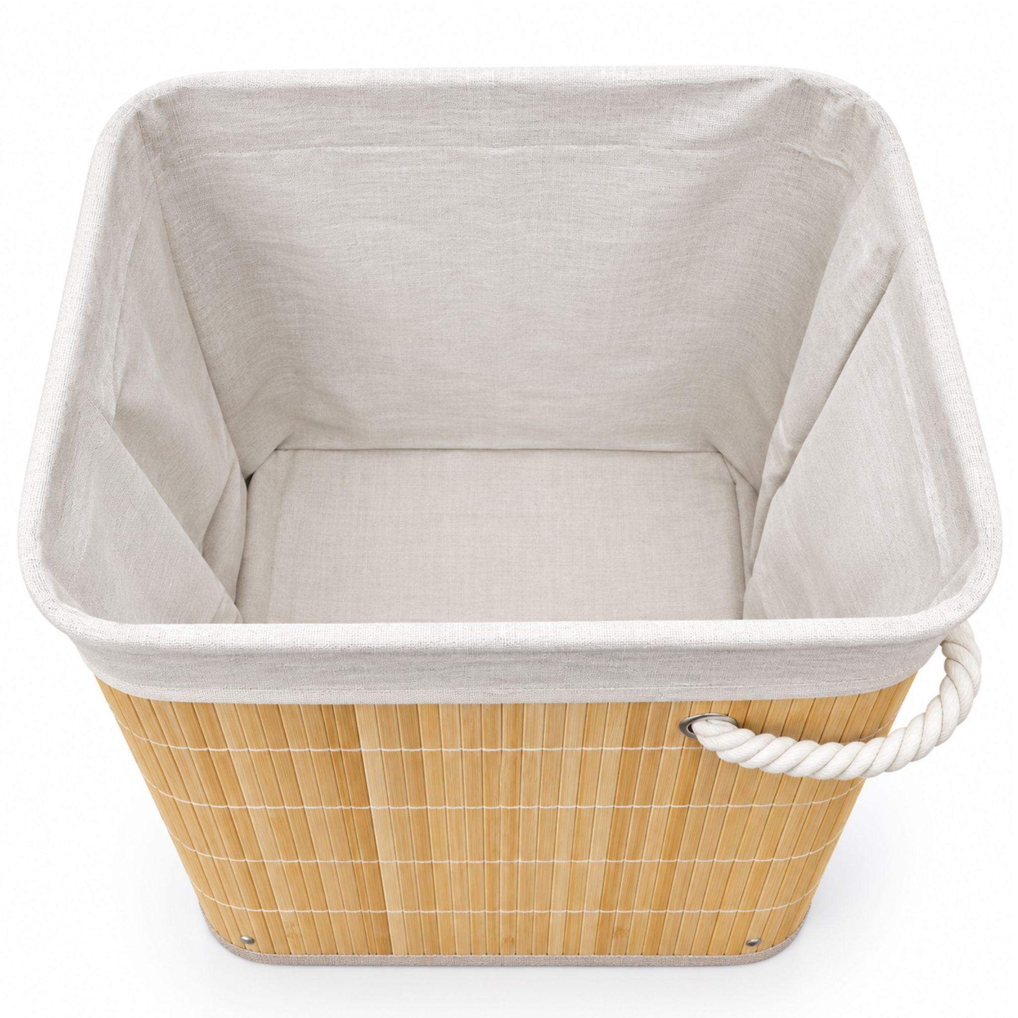 Canasto Para Ropa Bambu Cesta De Ropa Sucia Grande-1