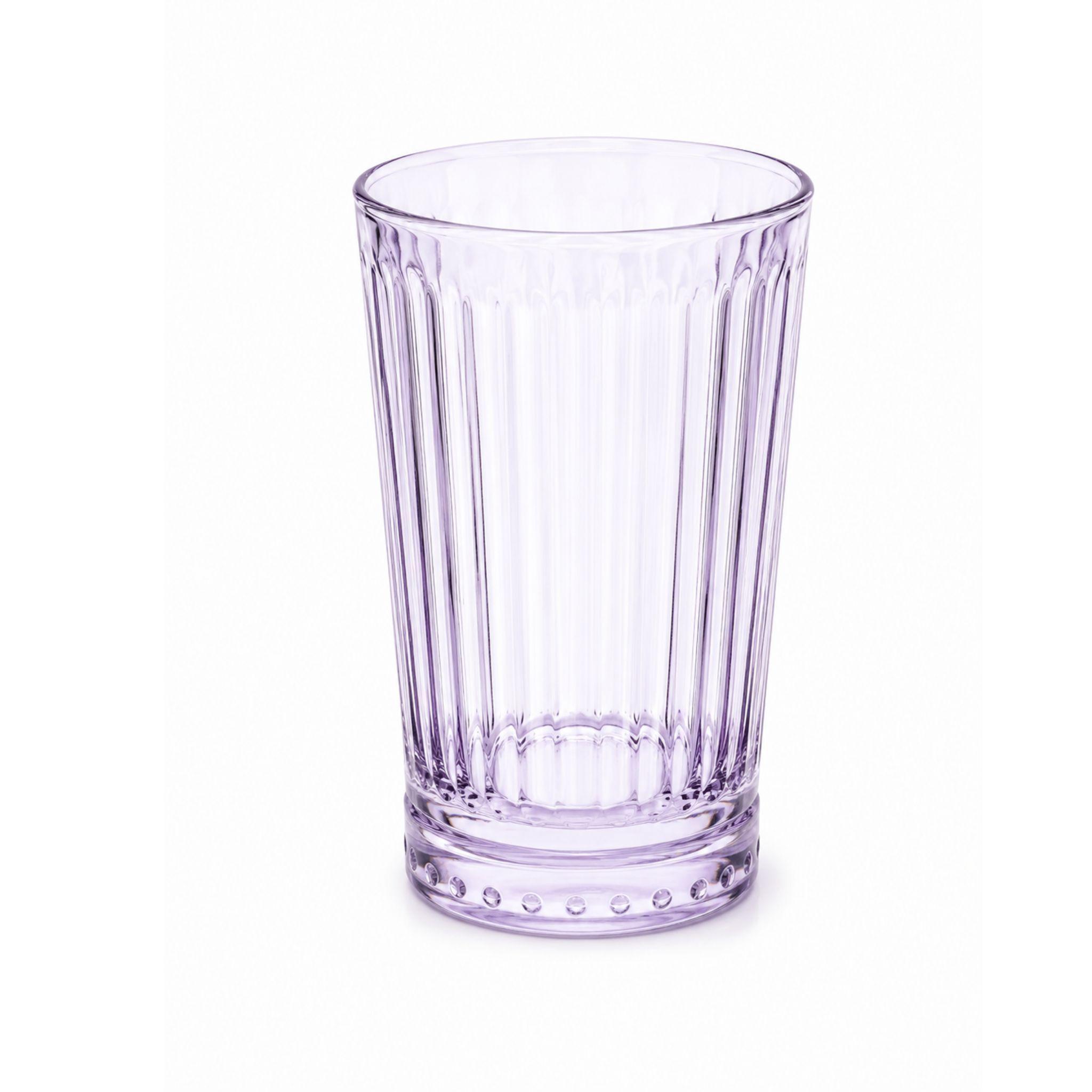 6 Vasos De Vidrio Color Coctel bebidas 443ml Galata Cristar-0