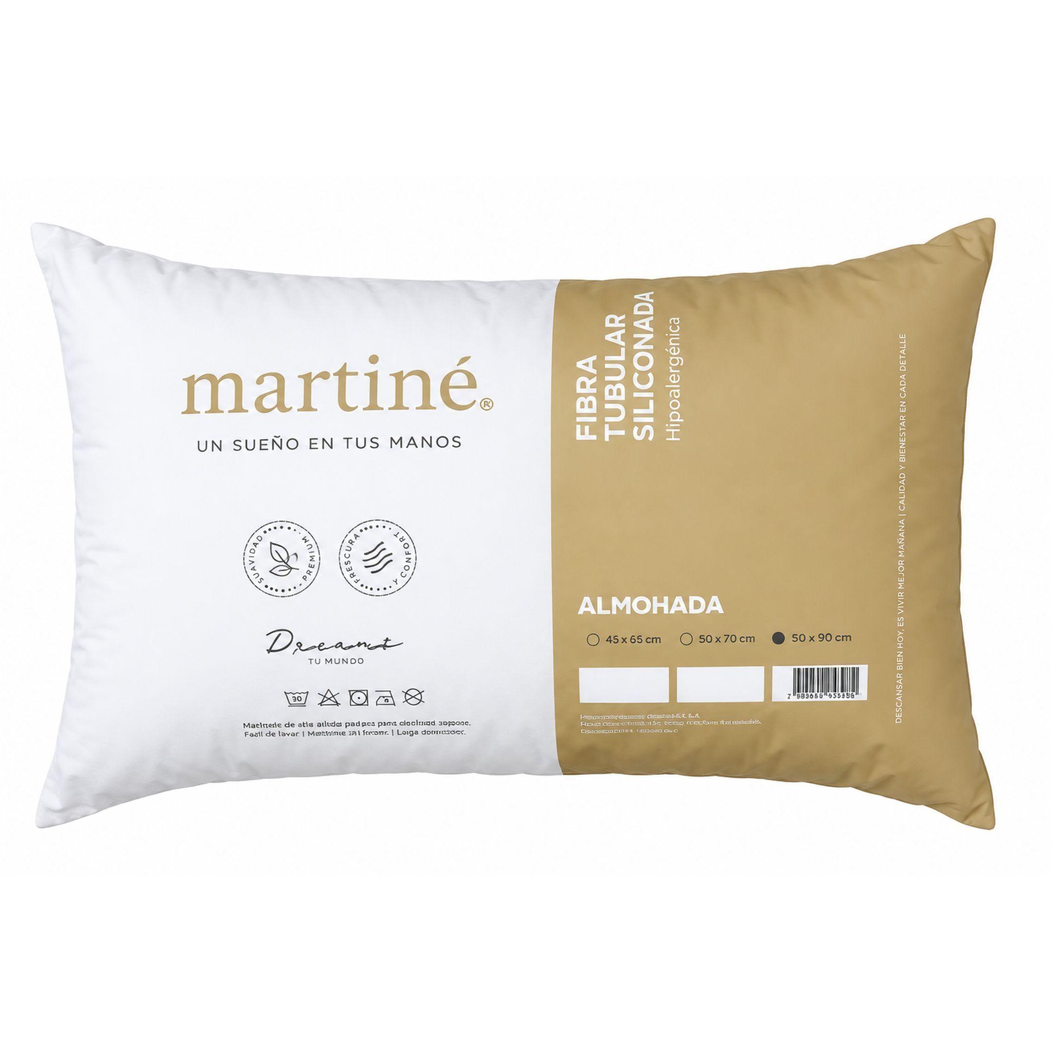 Pack 2 Almohadas King 90x50cm Fibra Siliconada Martin-1