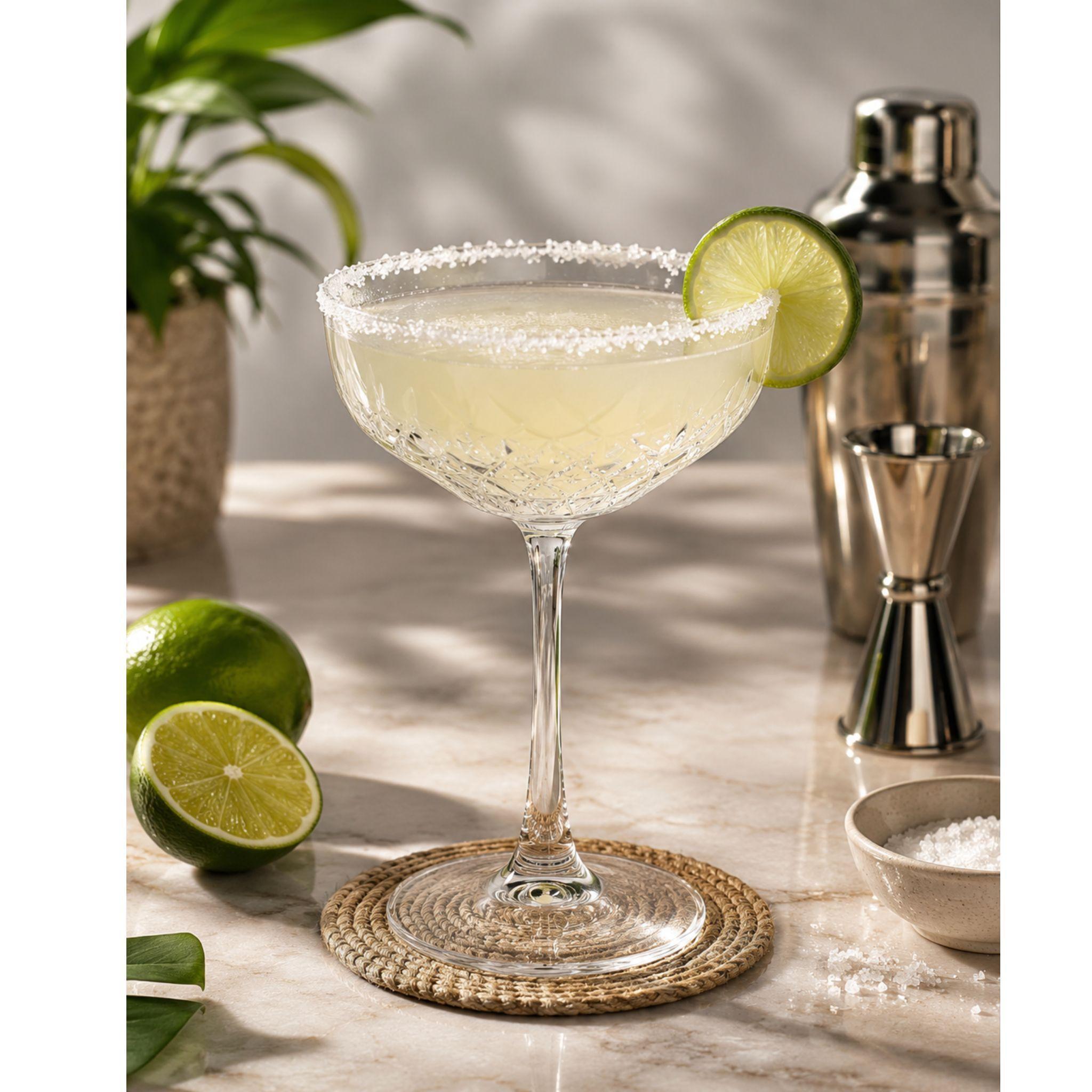 Set 4 Copas Margarita Martini Vidrio Tallado Hausmann-3