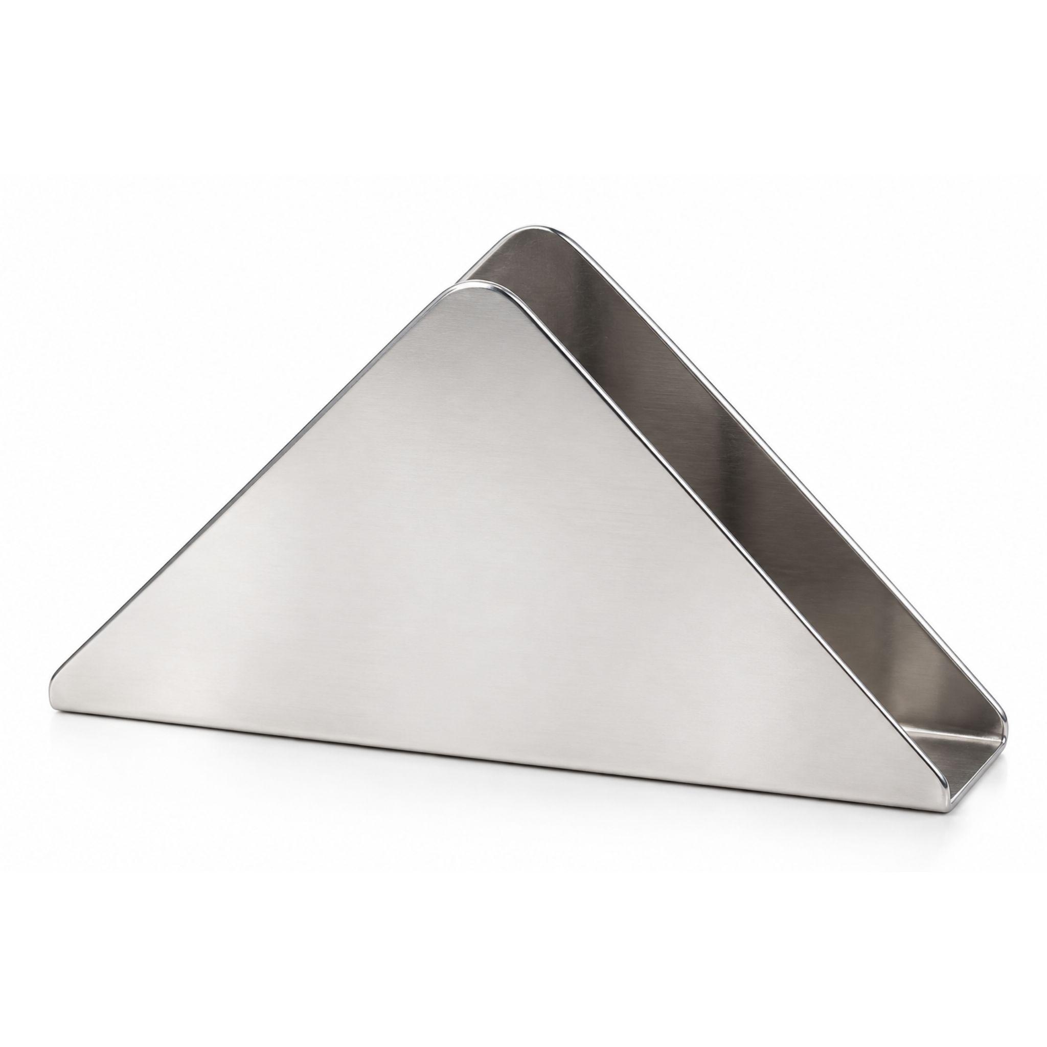 Servilletero Acero Inoxidable Triangular 16 5cm-2