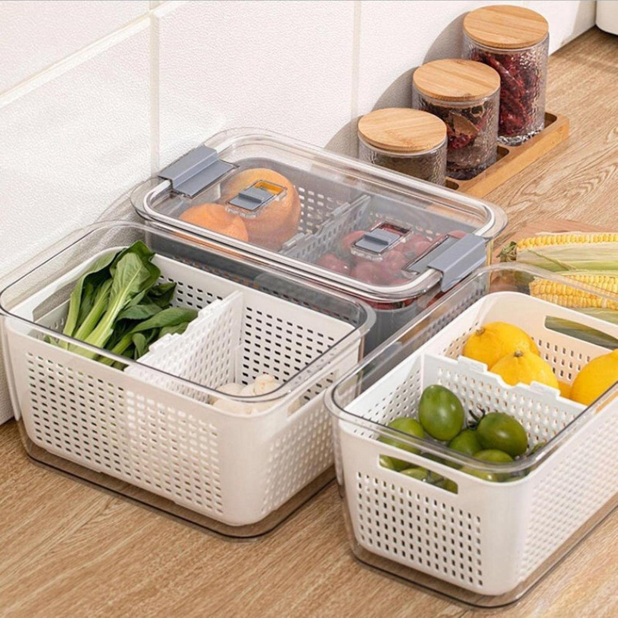 Organizador Caja De Refrigerador Con Colador 4.5 Litros -2