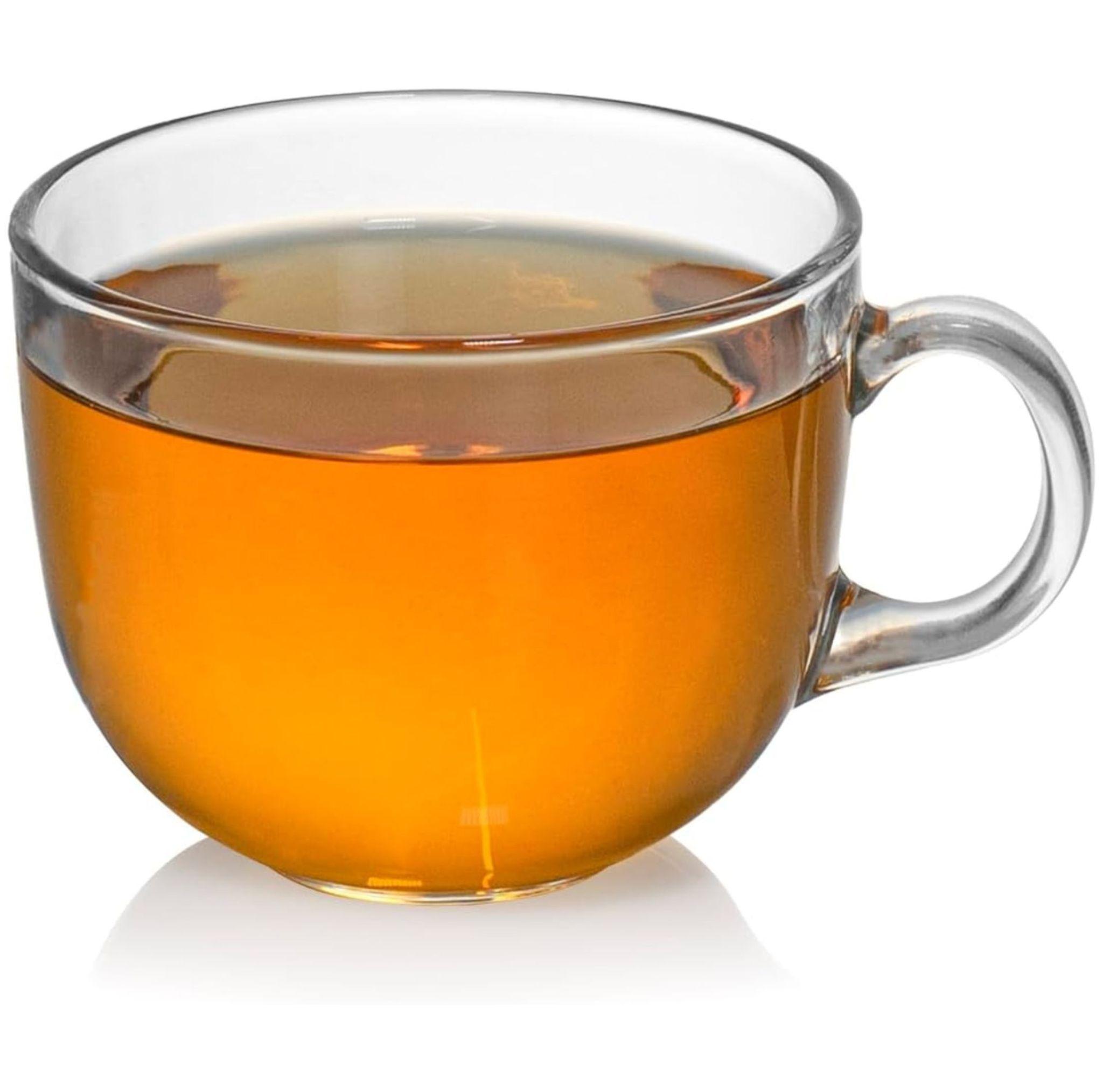 Set 6 Tazas De Vidrio Grande Mug De Vidrio 330ml-1