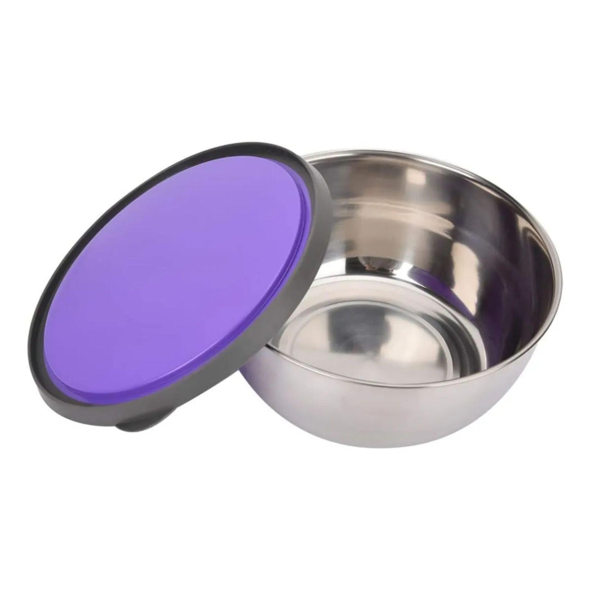 Set 3 Bowls Ensaladeras De Acero Con Tapa-2