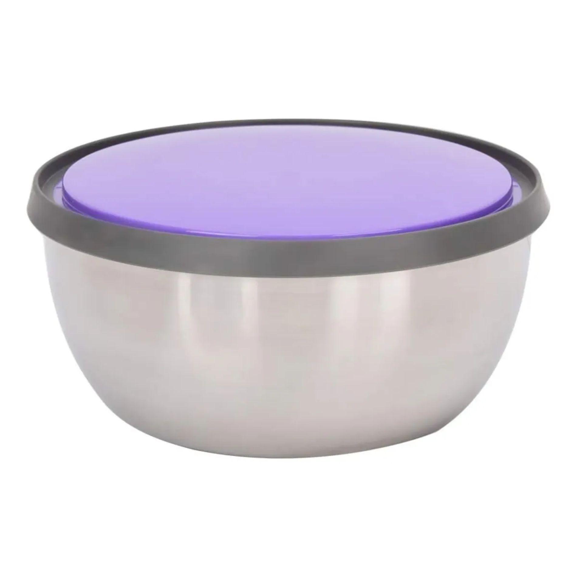 Set 3 Bowls Ensaladeras De Acero Con Tapa-3