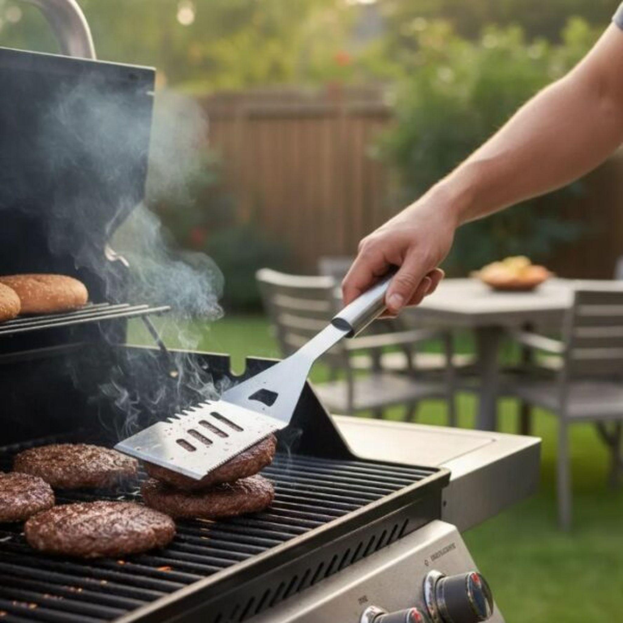 Esp tula BBQ Parrilla 45 cm Acero Inoxidable con Destapador-2