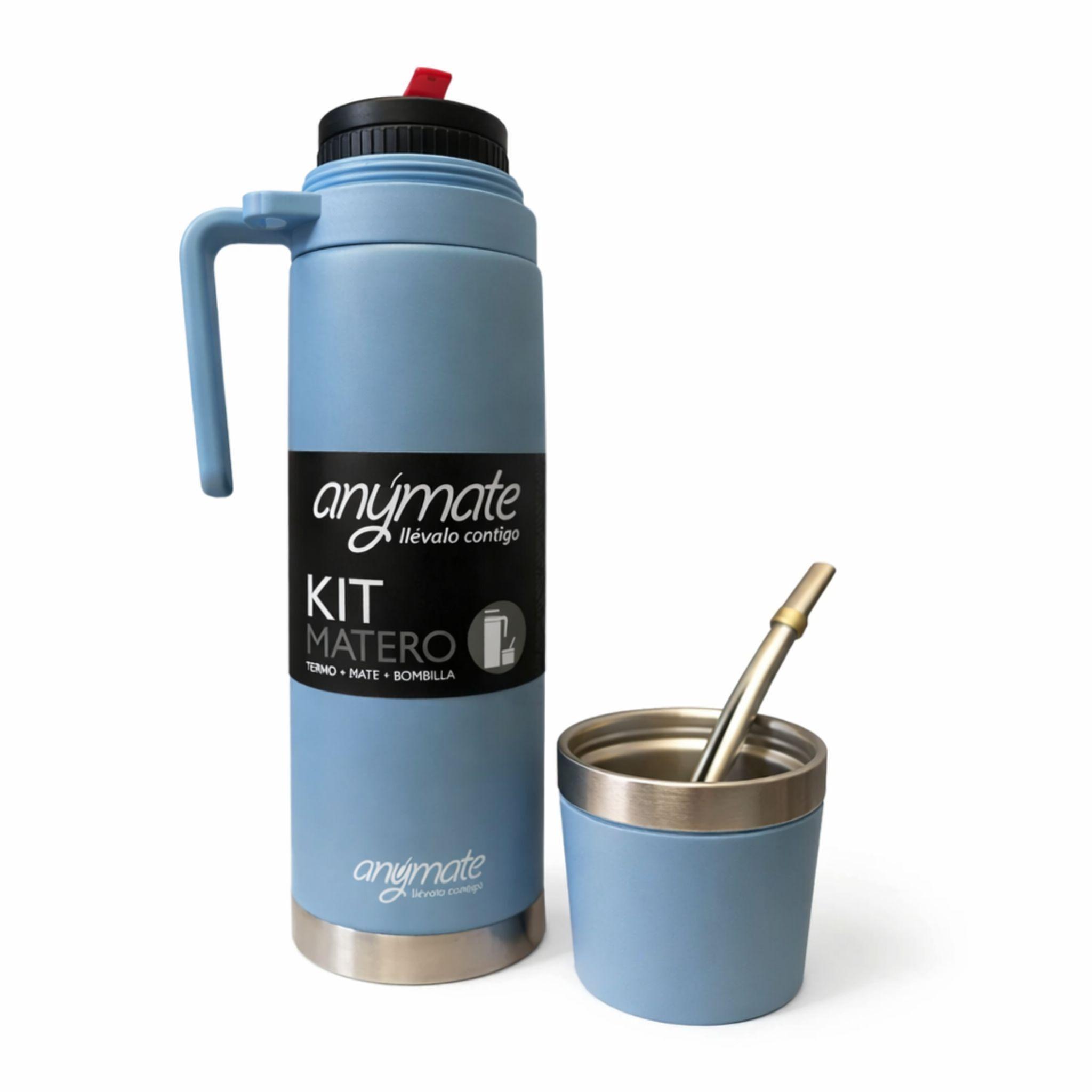 Kit Matero 3 en 1 Termo Bala Mate bombilla 850ml Anymate-0