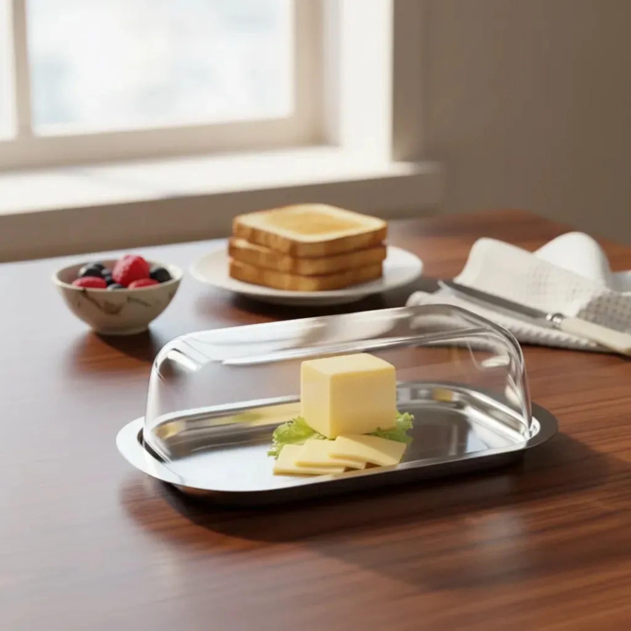 Mantequillero Rectangular Con Tapa 17cm-2