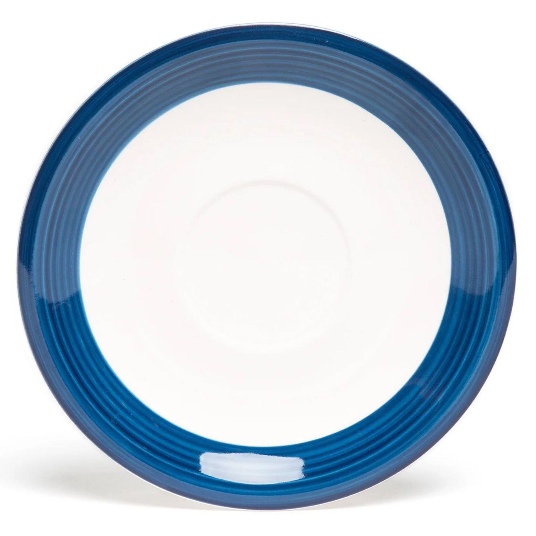 Juego De Tazas Té Café Con Platillos Pintadas a Mano Hallen -2