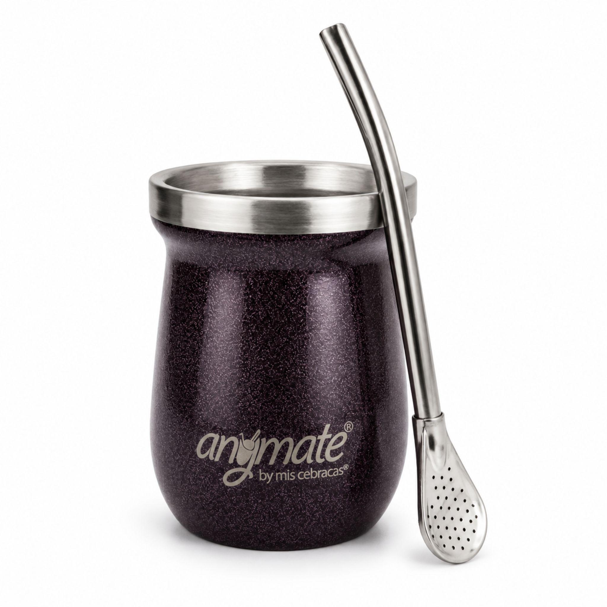 Pack Yerbera Mate Con Bombilla 140ml Zaino Anymate-3