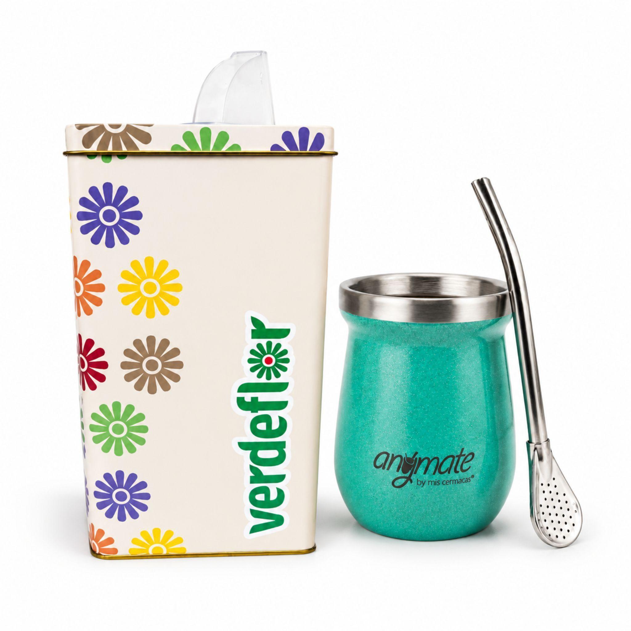Pack Yerbera Mate Con Bombilla 140ml Zaino Anymate-0