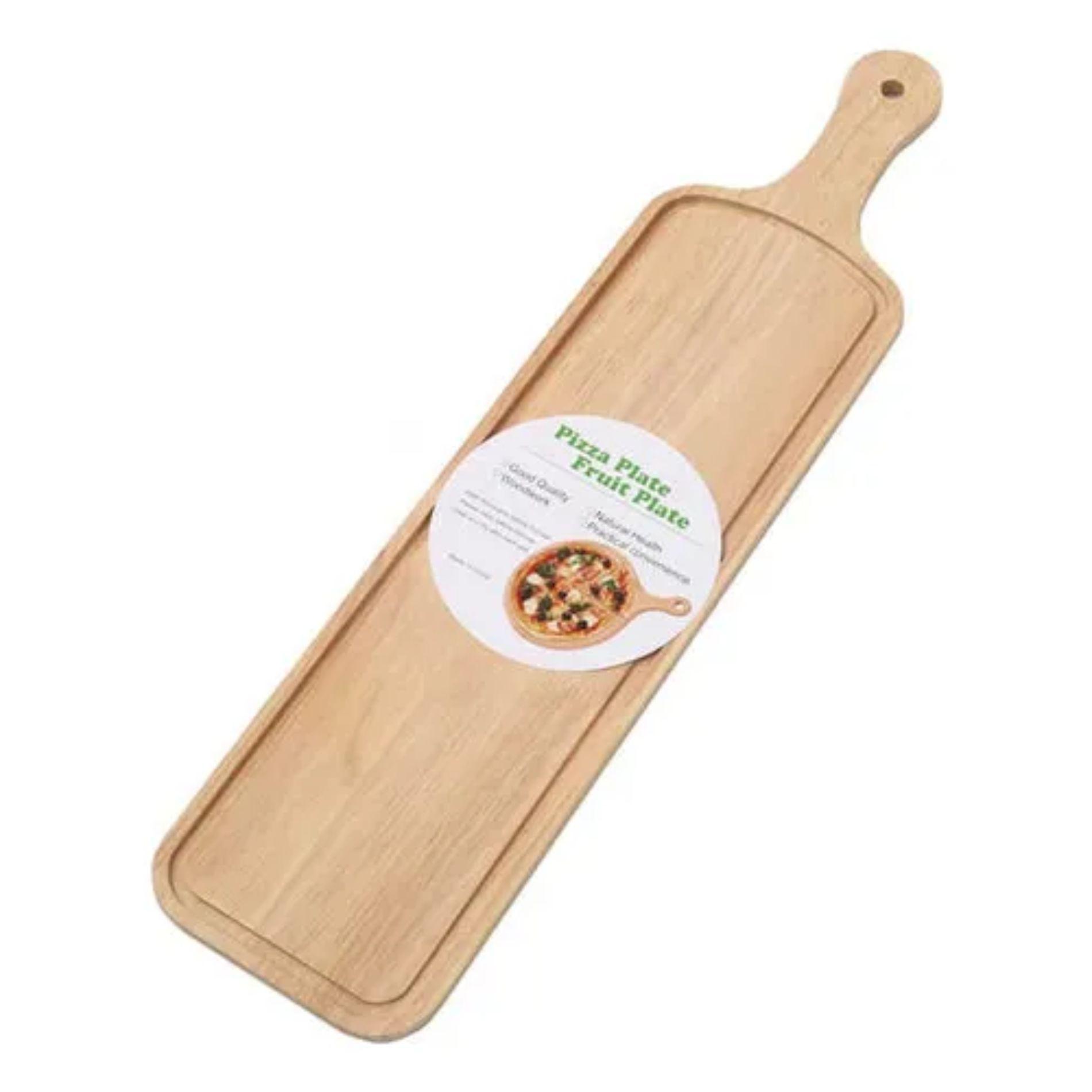 Tabla Para Picar Picoteo Queso De Madera Bambú 55cm -2
