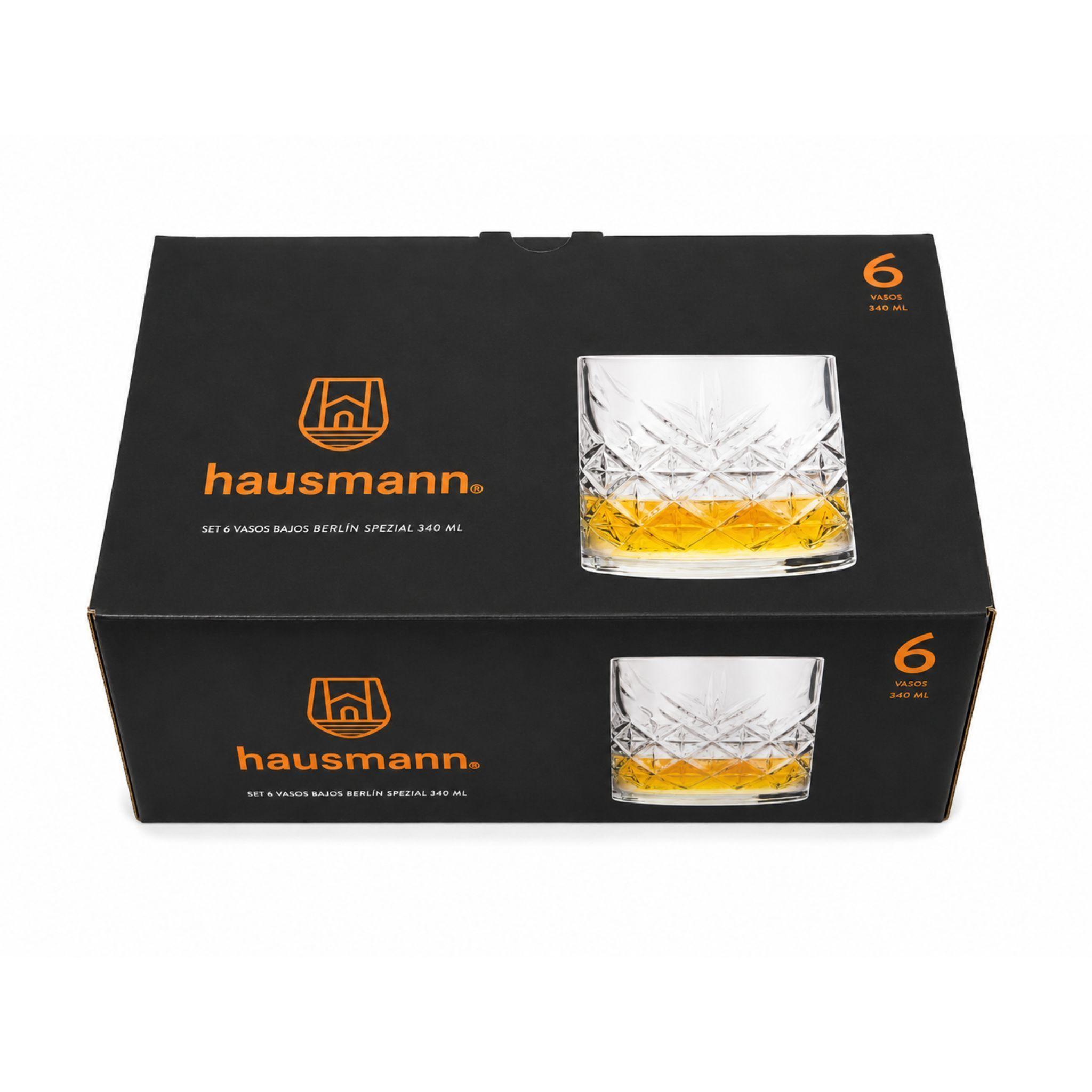 Set 6 Vasos De Vidrio Whisky Coctel 340ml Hausmann Berlin-3