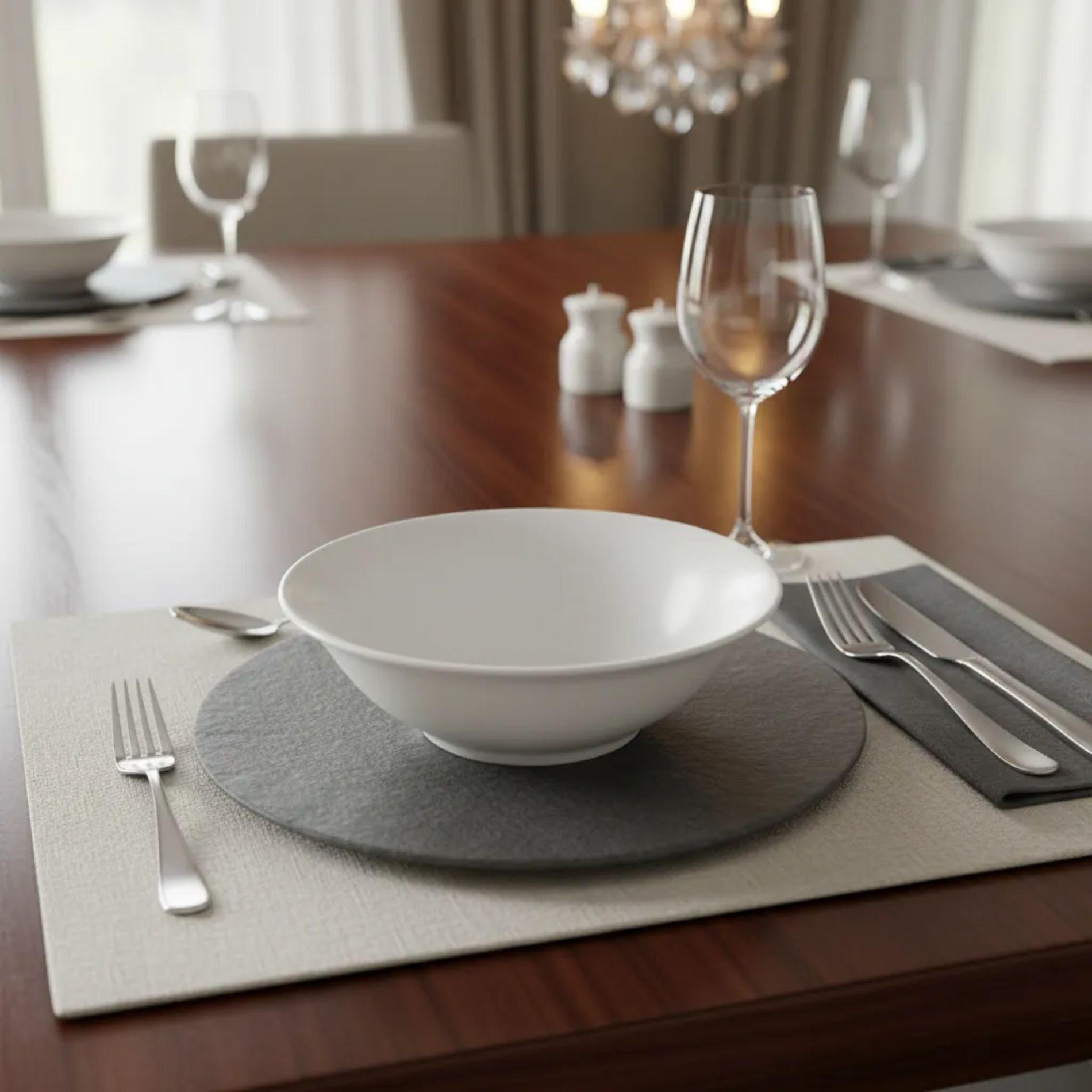 Pack 12 Platos Hondos Porcelana Hallen 20cm Platos Sopa-3