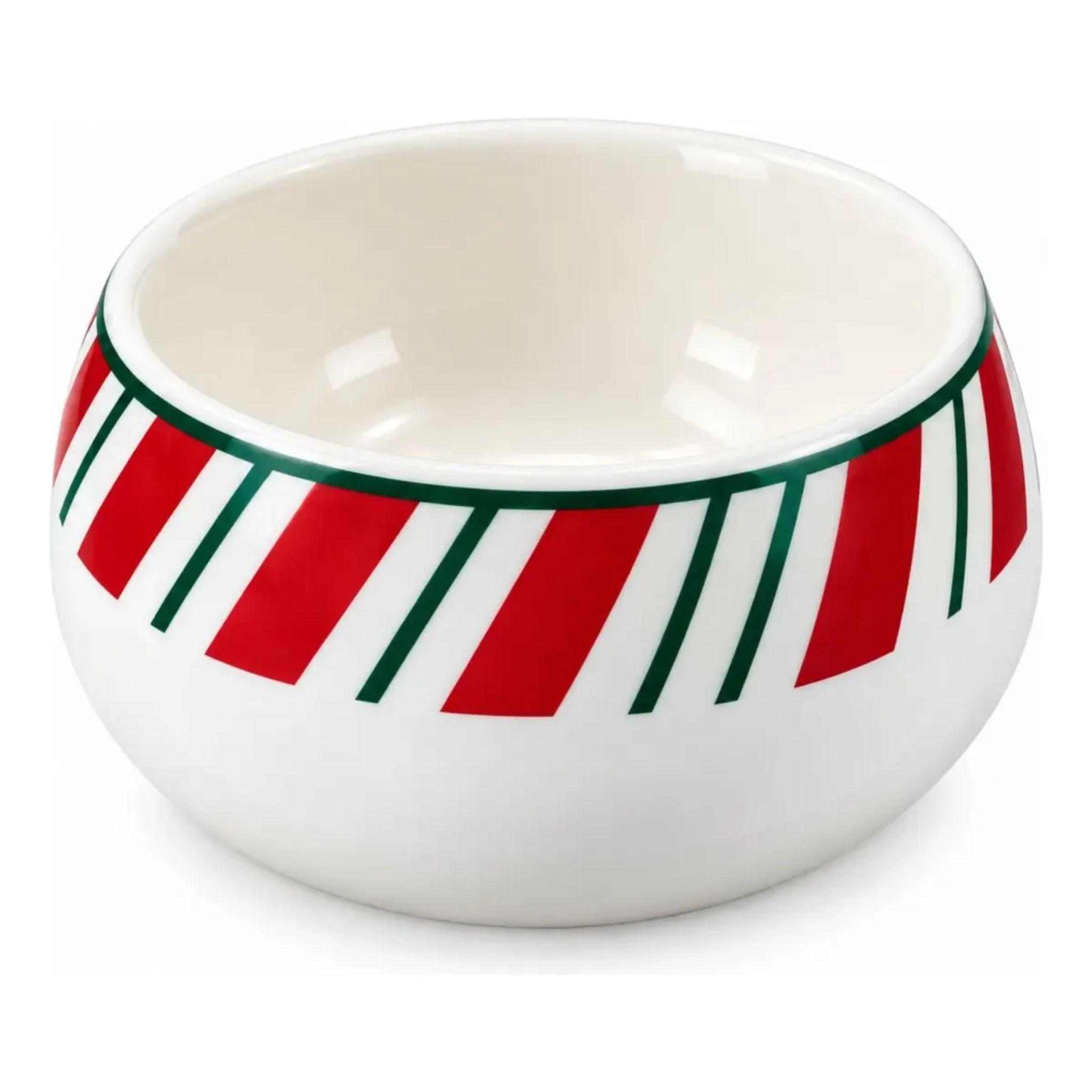 Set Aperitivo Navidad Porcelana Con Base Madera Acacia-4
