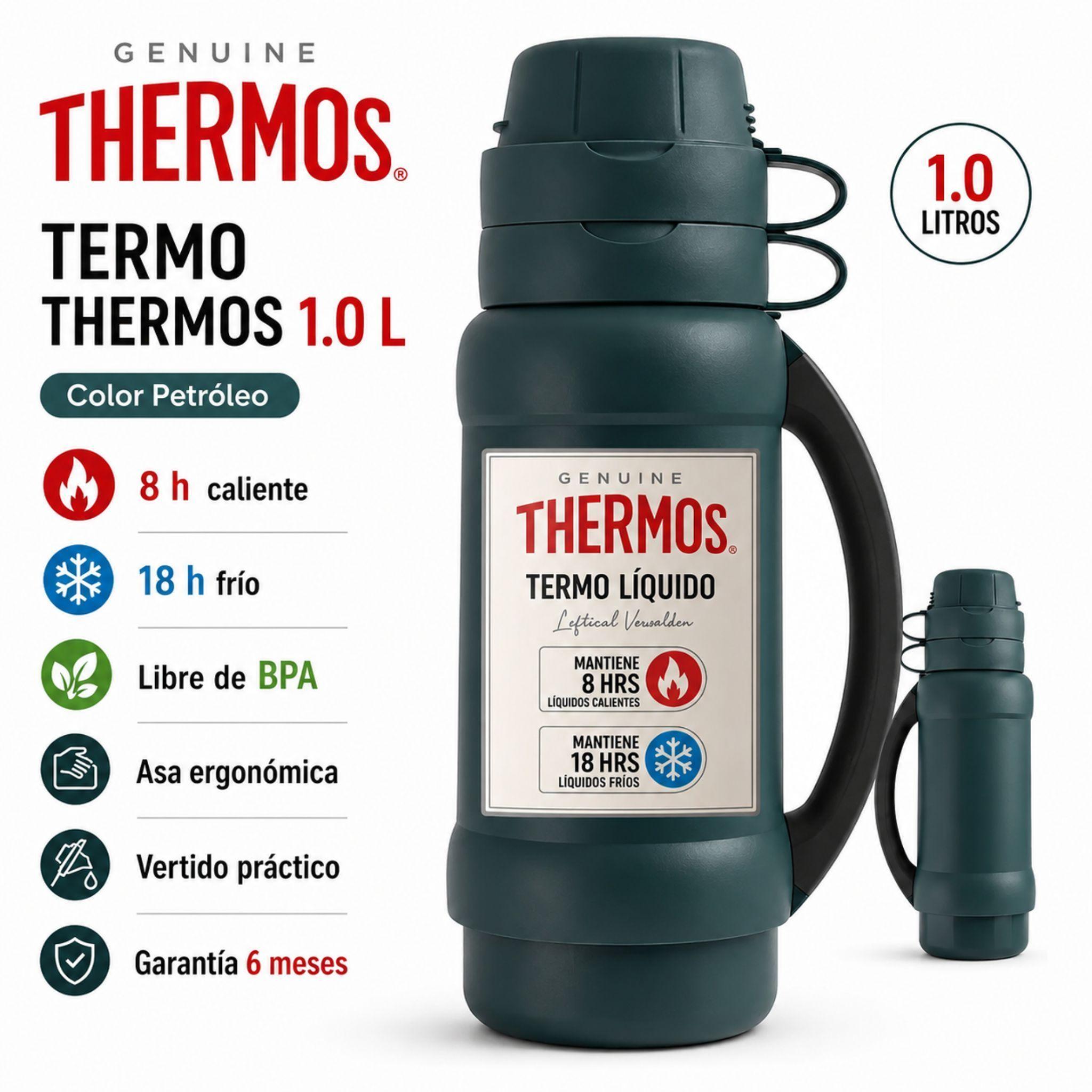 Termo Matero Thermos 1L Boquilla Dosificadora Libre BPA-1