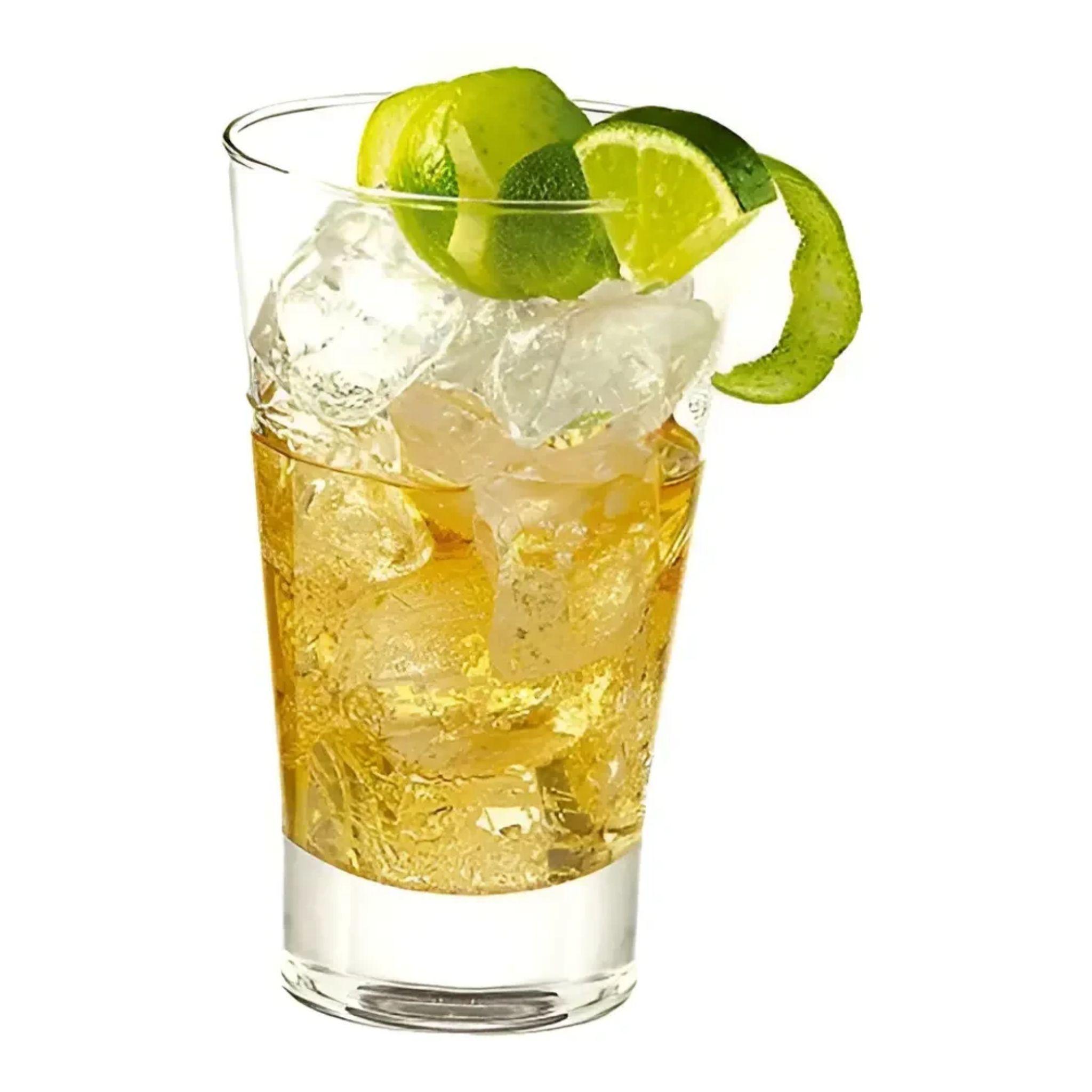 Set 6 Vasos Vidrio Cristar London 400ml Transparente Apto Lavavajillas-1