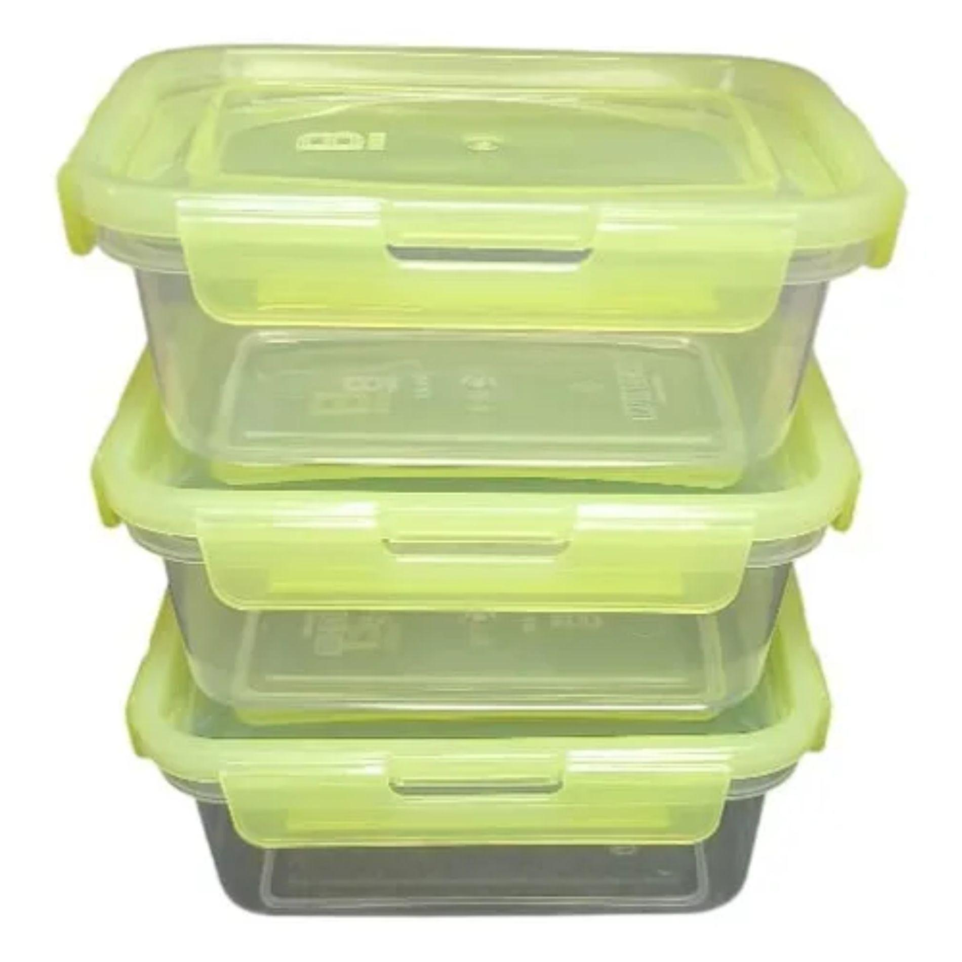 Set 3 Taper Contenedores Plastico 320ml Kitchenware-0