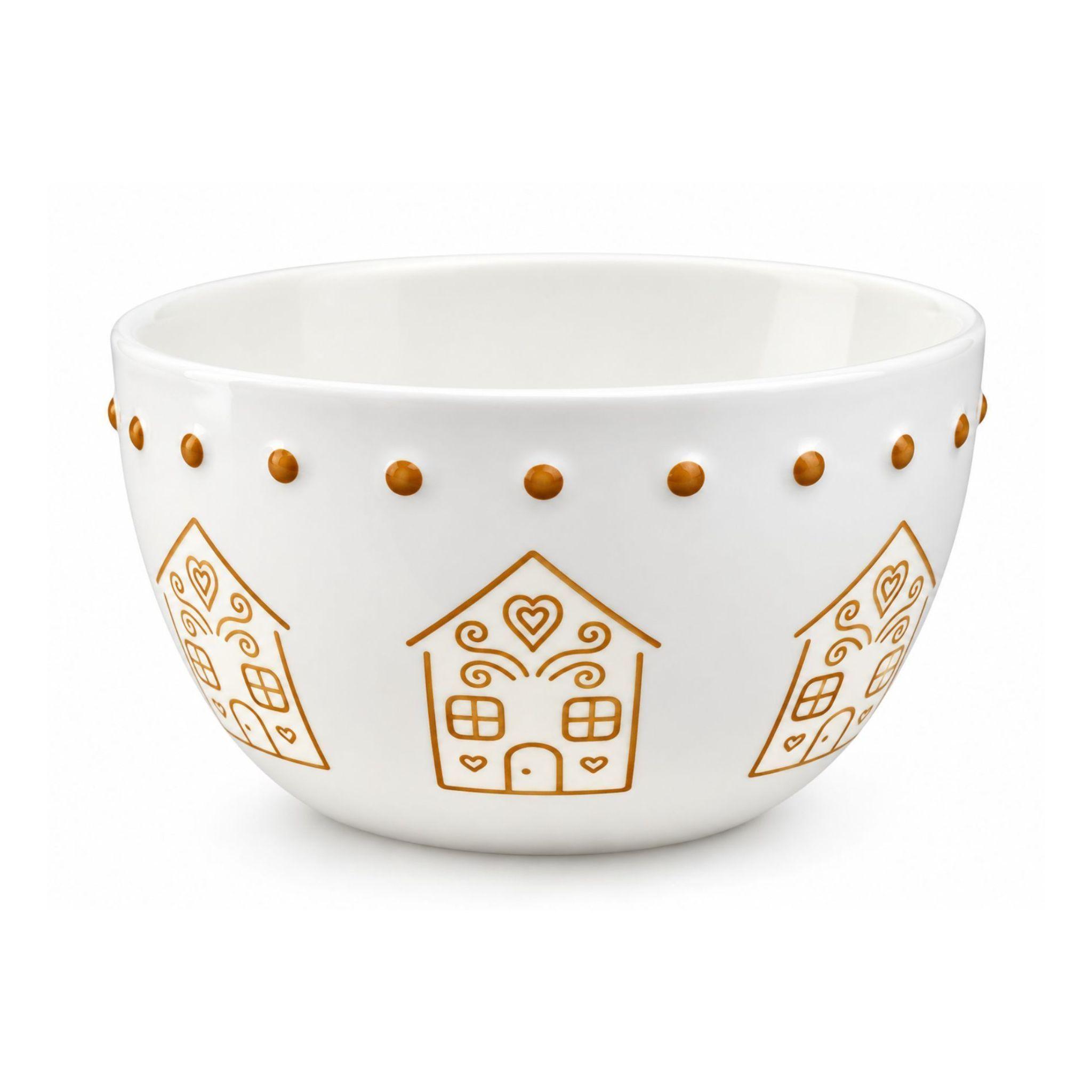Set 3 Pocillos Bowls Navidad Porcelana 200ml Postres-1