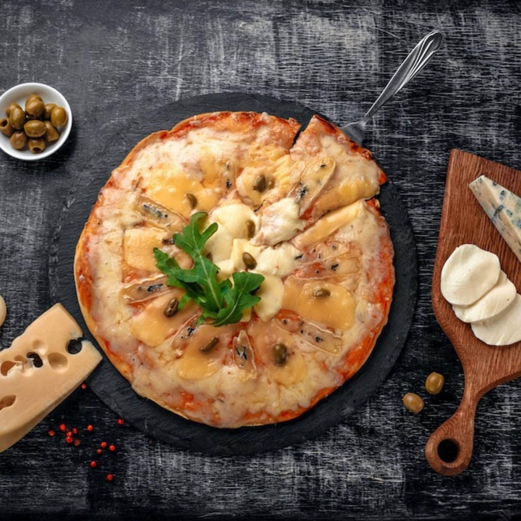 Plato Piedra Circular Plato Pizarra Circular 30cm-3