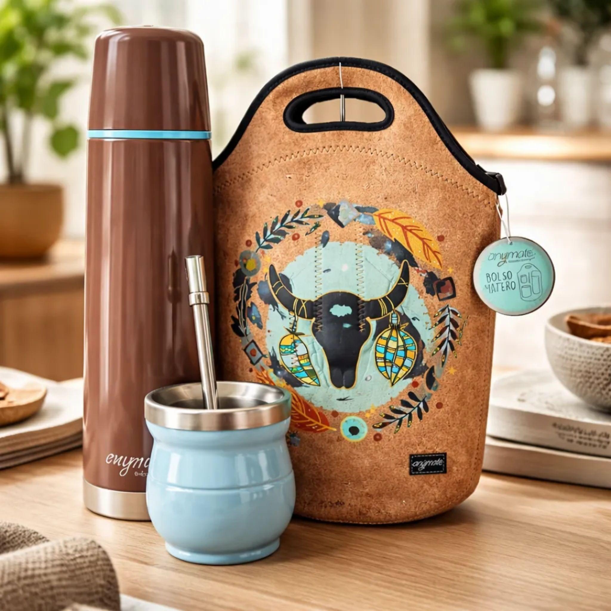 Pack Mate 4 En 1 Termo Mate Con Bombilla m s Bolso m s Matero-0