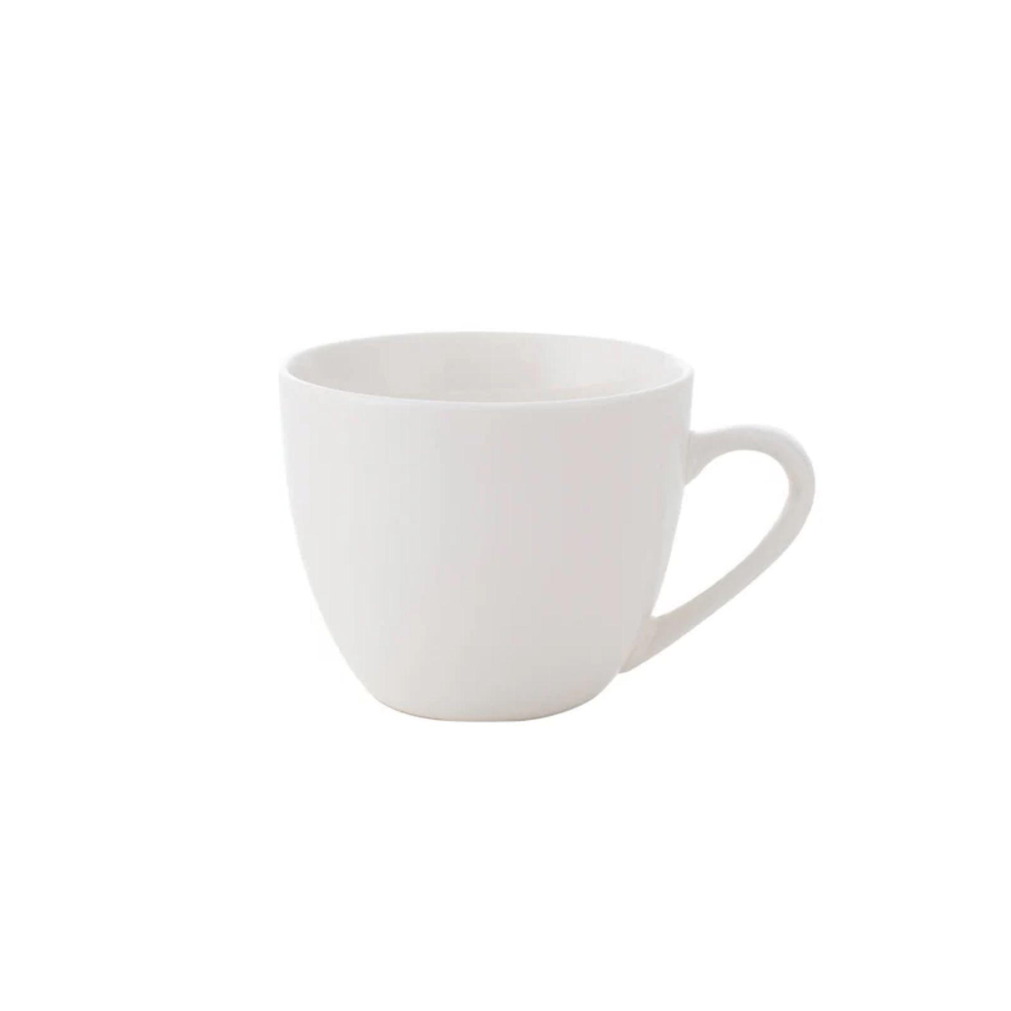 Tazas De T Porcelana Blanca Hallen 260ml X6-3