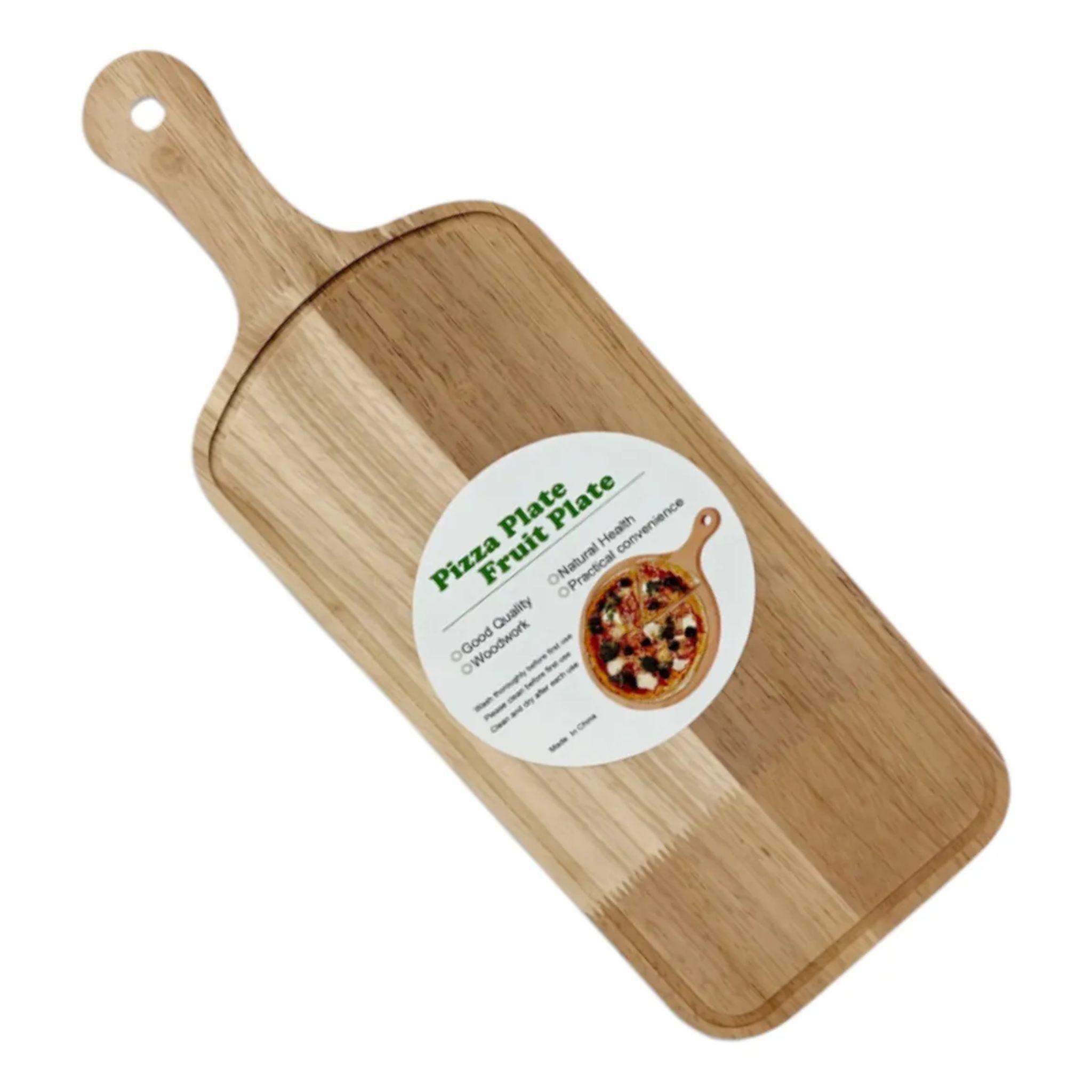 Tabla De Picoteo Quesos Larga Madera Bambú 46cm -2