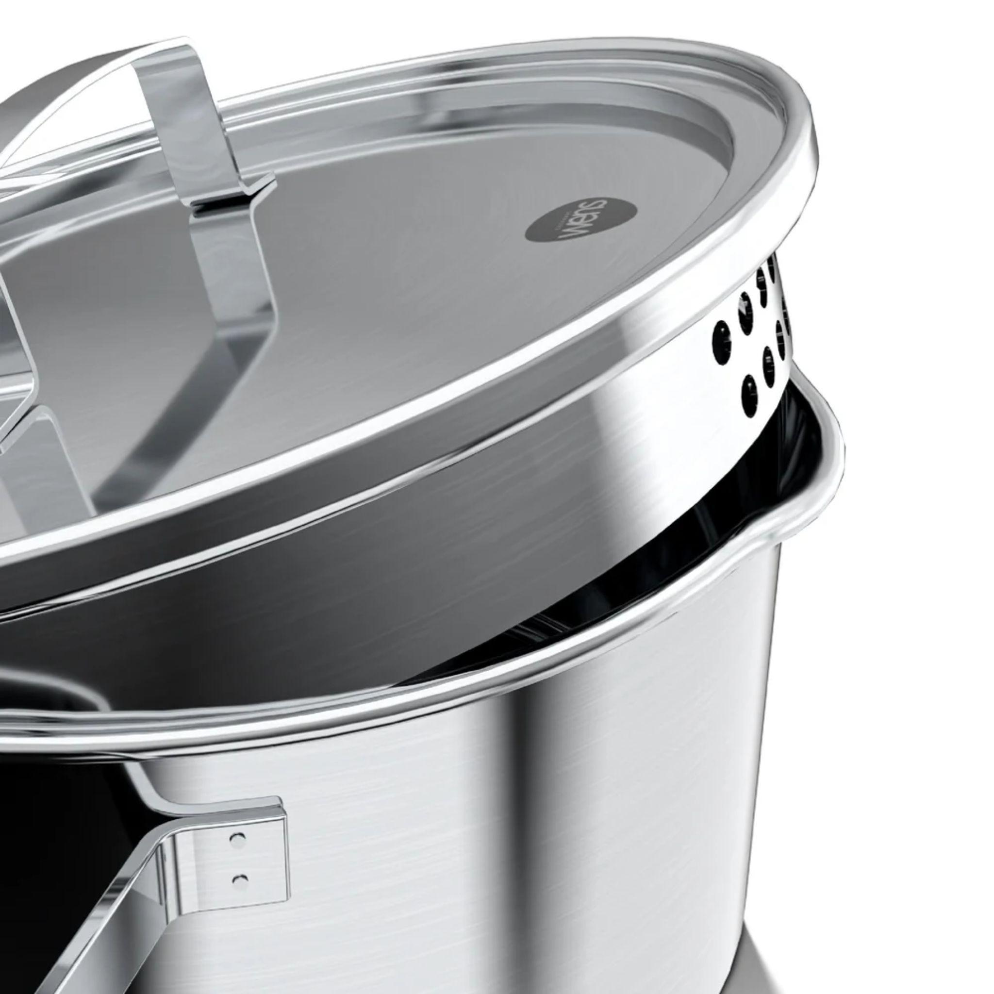 Olla Cacerola Alta Acero Inoxidable 9.3L (24cm) - Wens-3