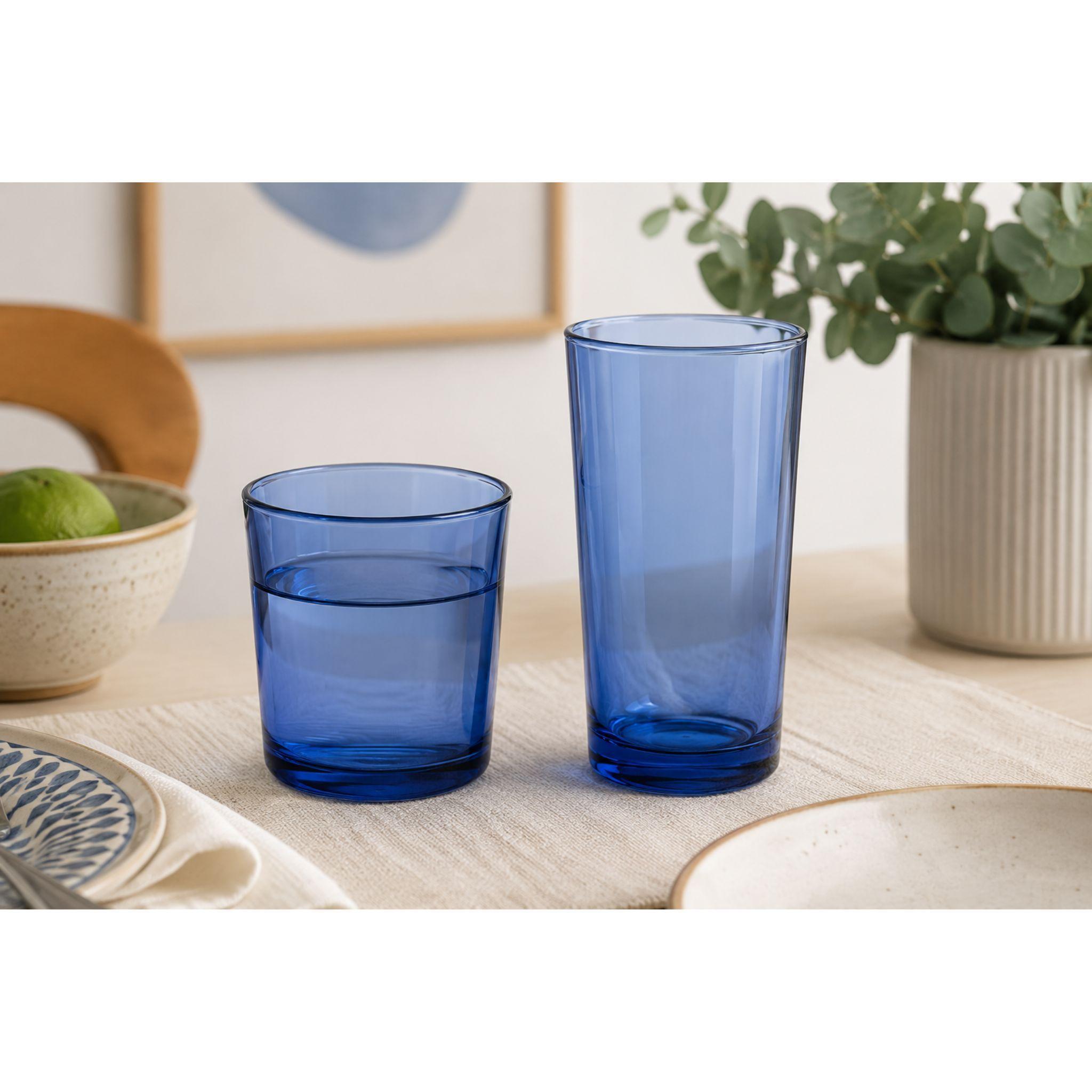 Pack Vasos Cristar 6 Vasos Altos 6 Vasos Bajos De Vidrio Elemental-3