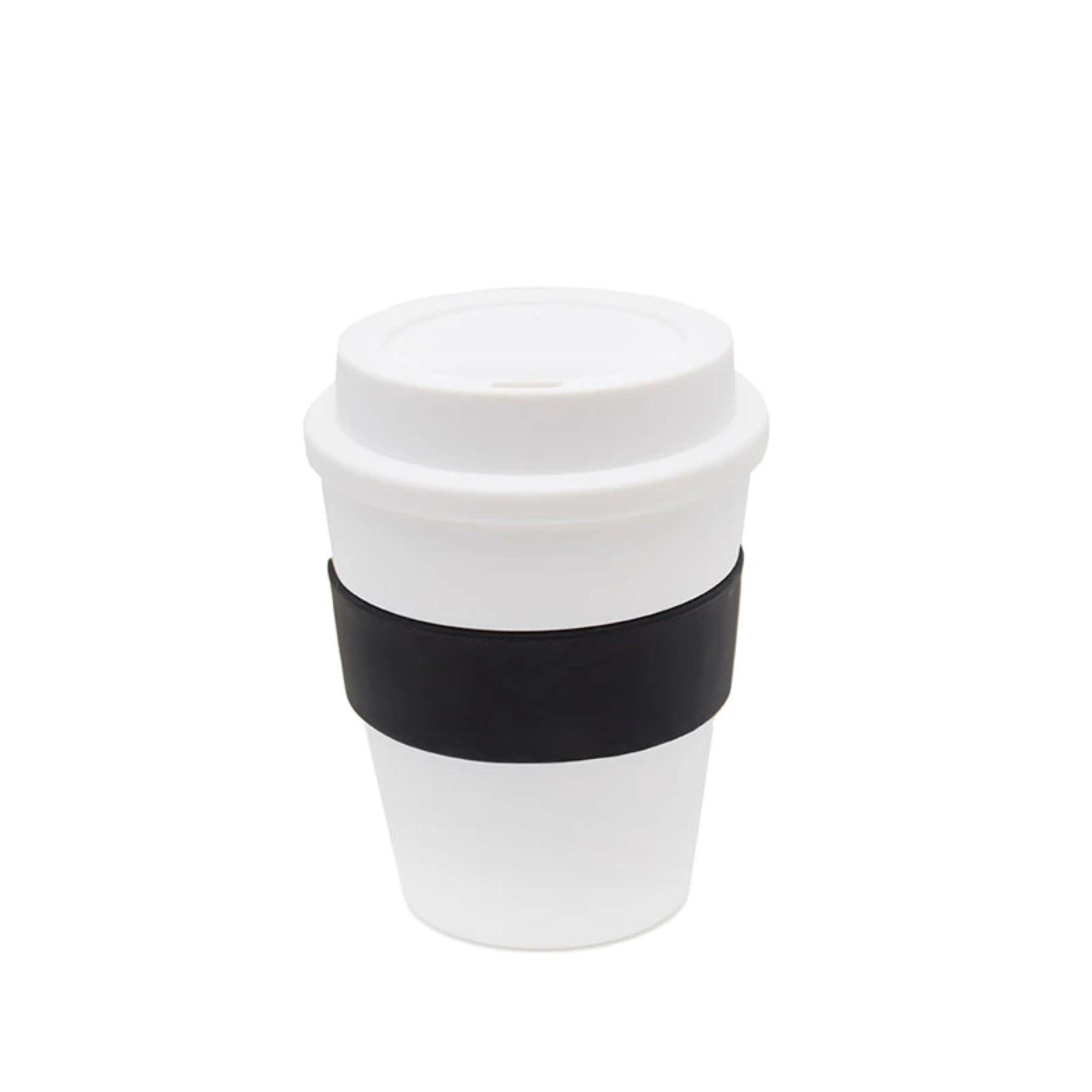 Vaso Reutilizable Caf 350ml con Banda Silicona Libre BPA-0