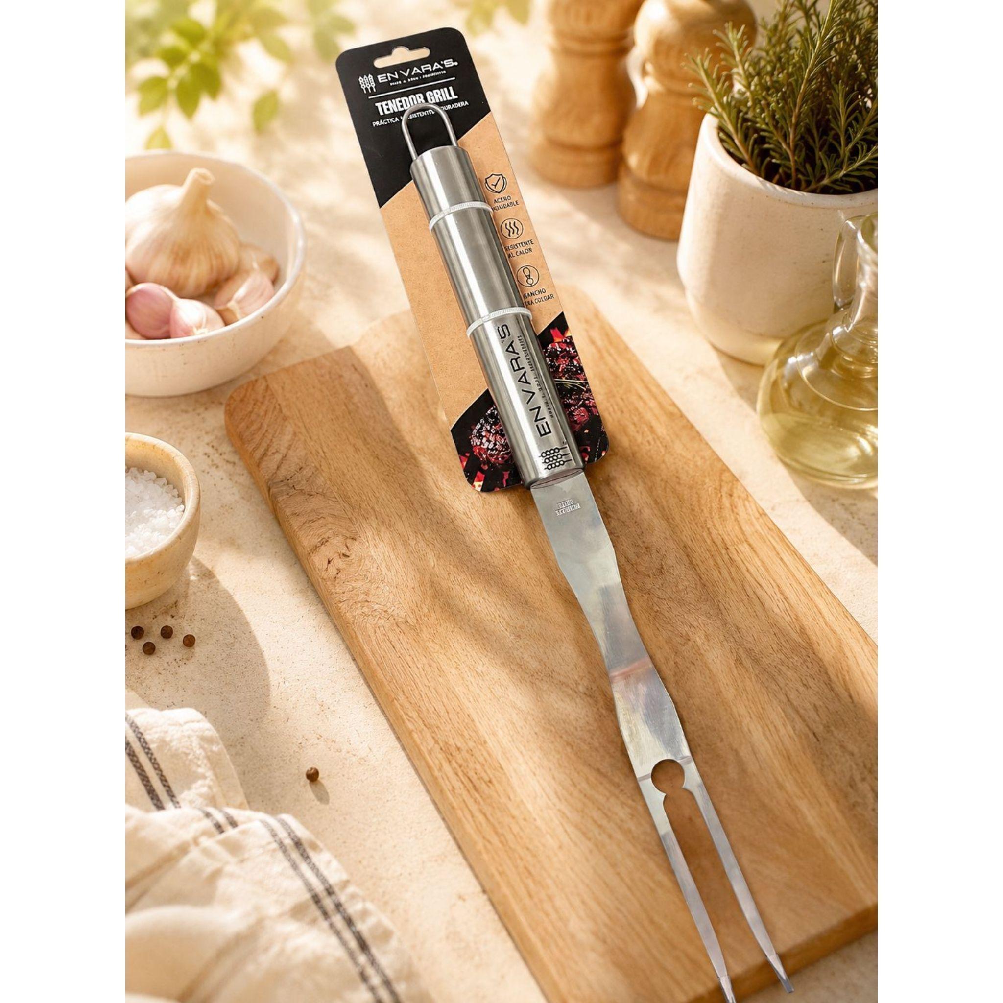 Tenedor Parrillero Profesional Trincho Para Asados 40cm-2