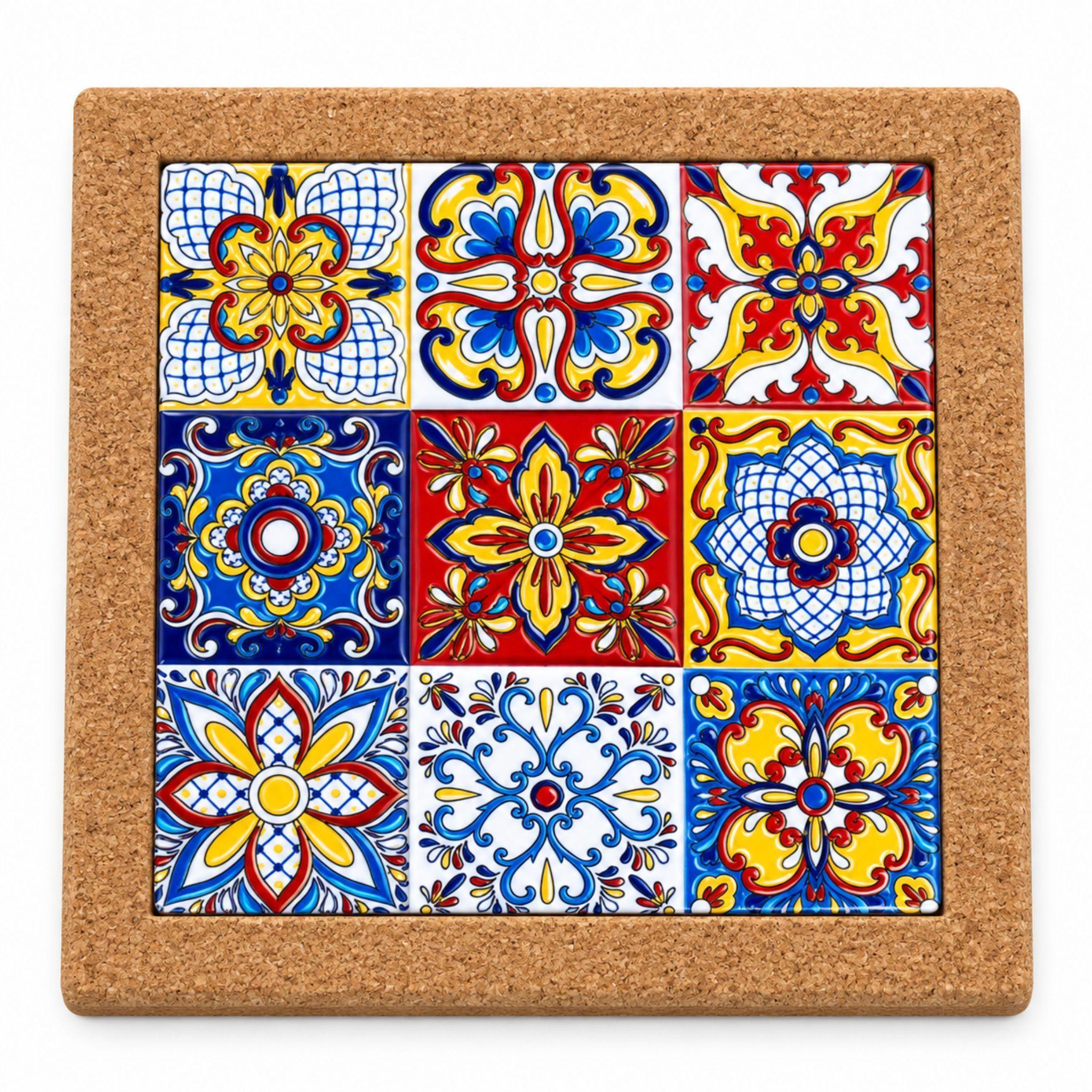 Posa Olla Corcho Salvamanteles Corcho Decorativo-0