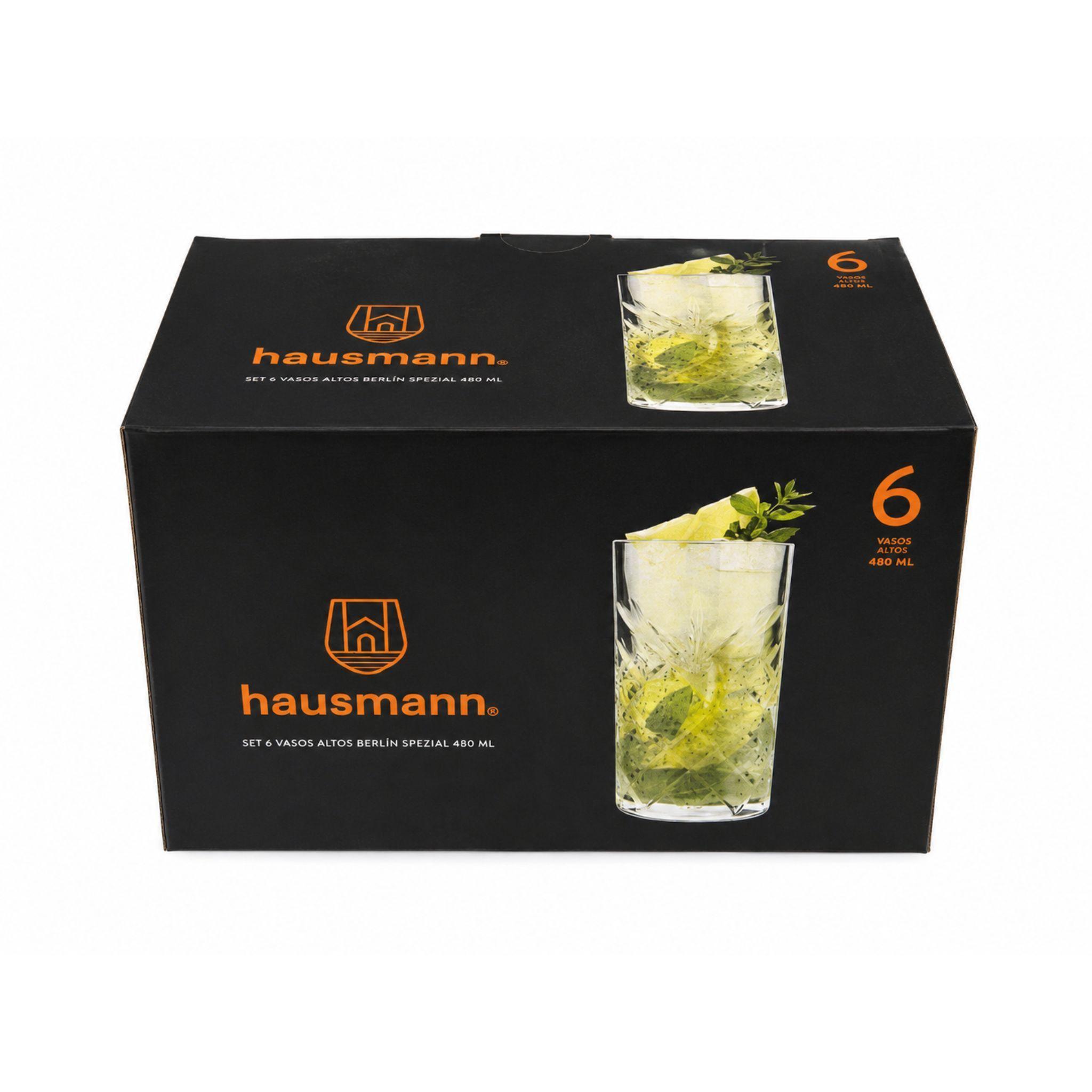 Set 6 Vasos De Vidrio Bebidas Cocteles 480ml Berlin Hausmann-3