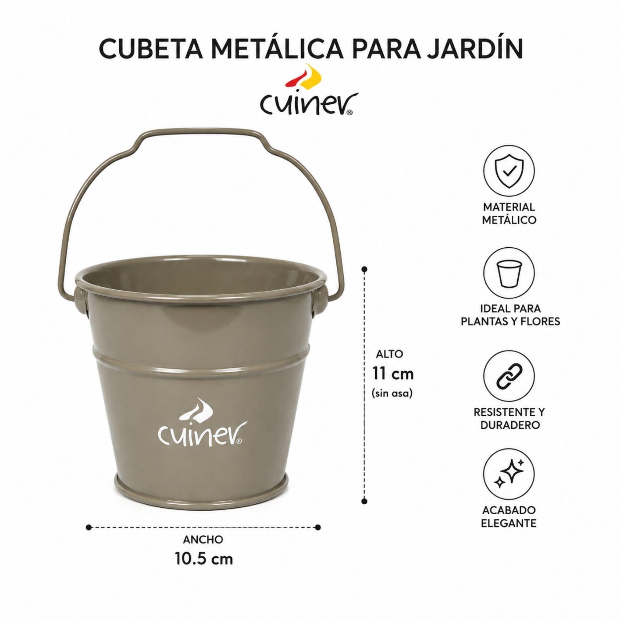 Macetero Met lico Colgante Cuiner 11cm Cubeta Mecetera-2